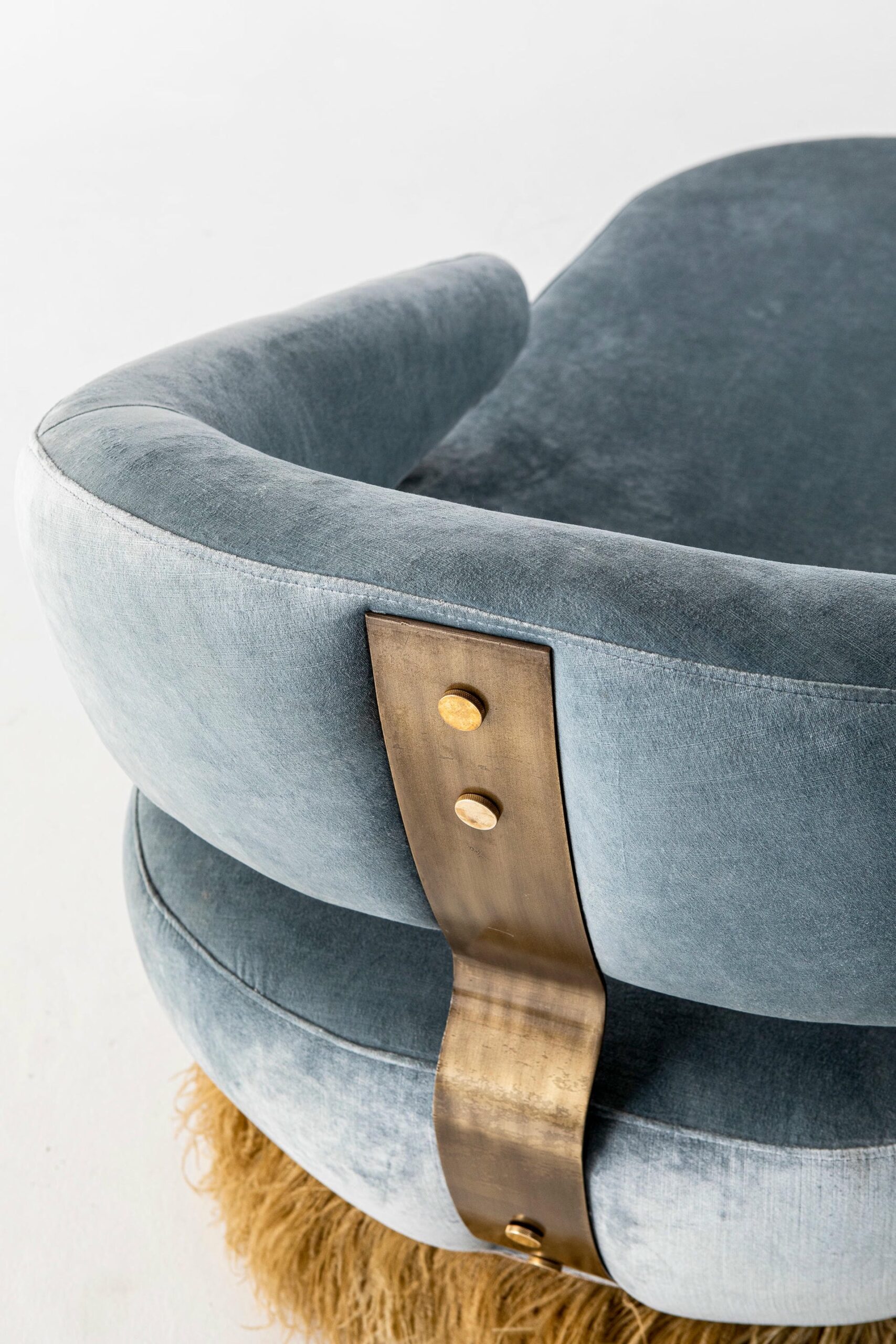 Large Ostrich Fluff Daybed by Egg Designs 5