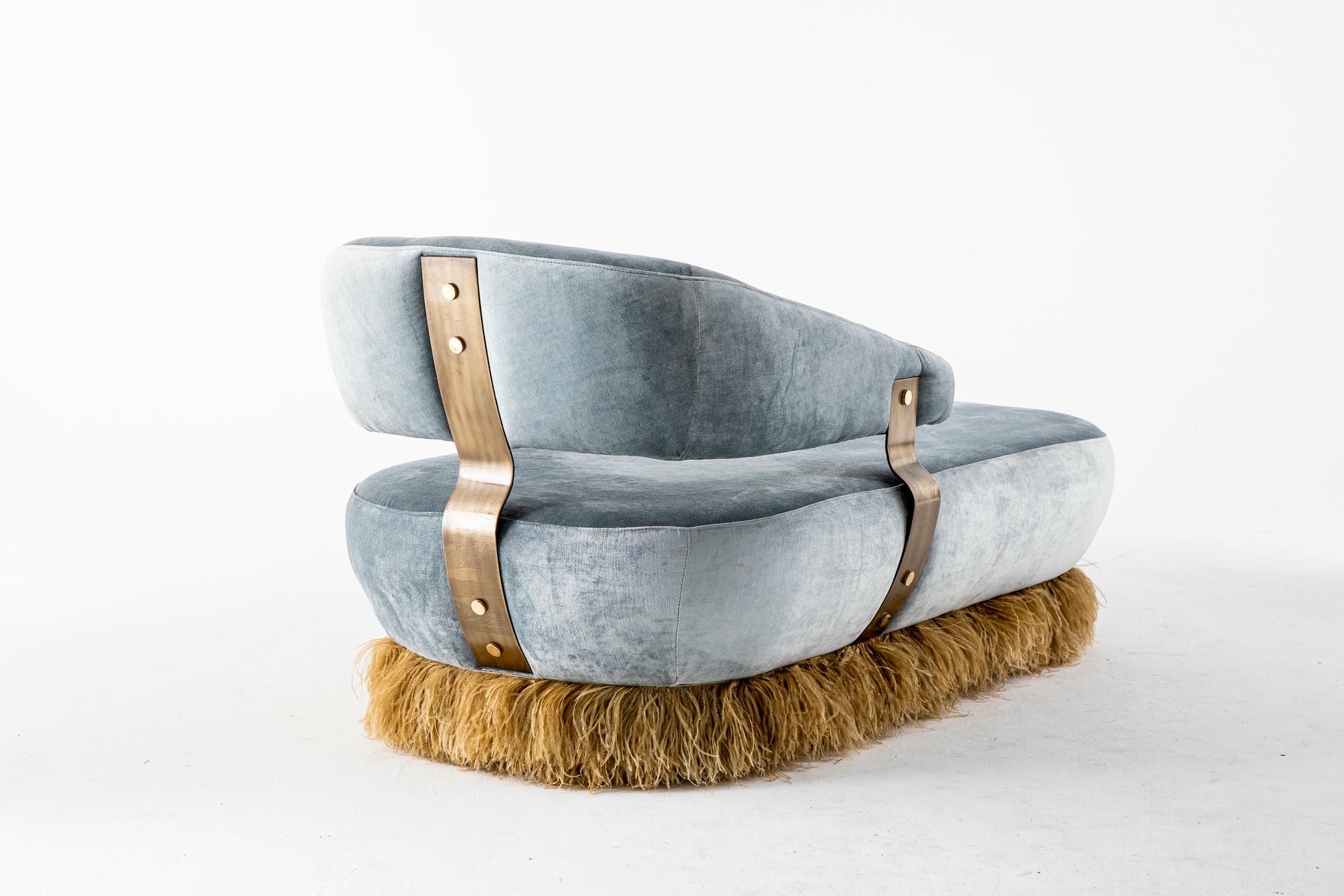Large Ostrich Fluff Daybed by Egg Designs 7