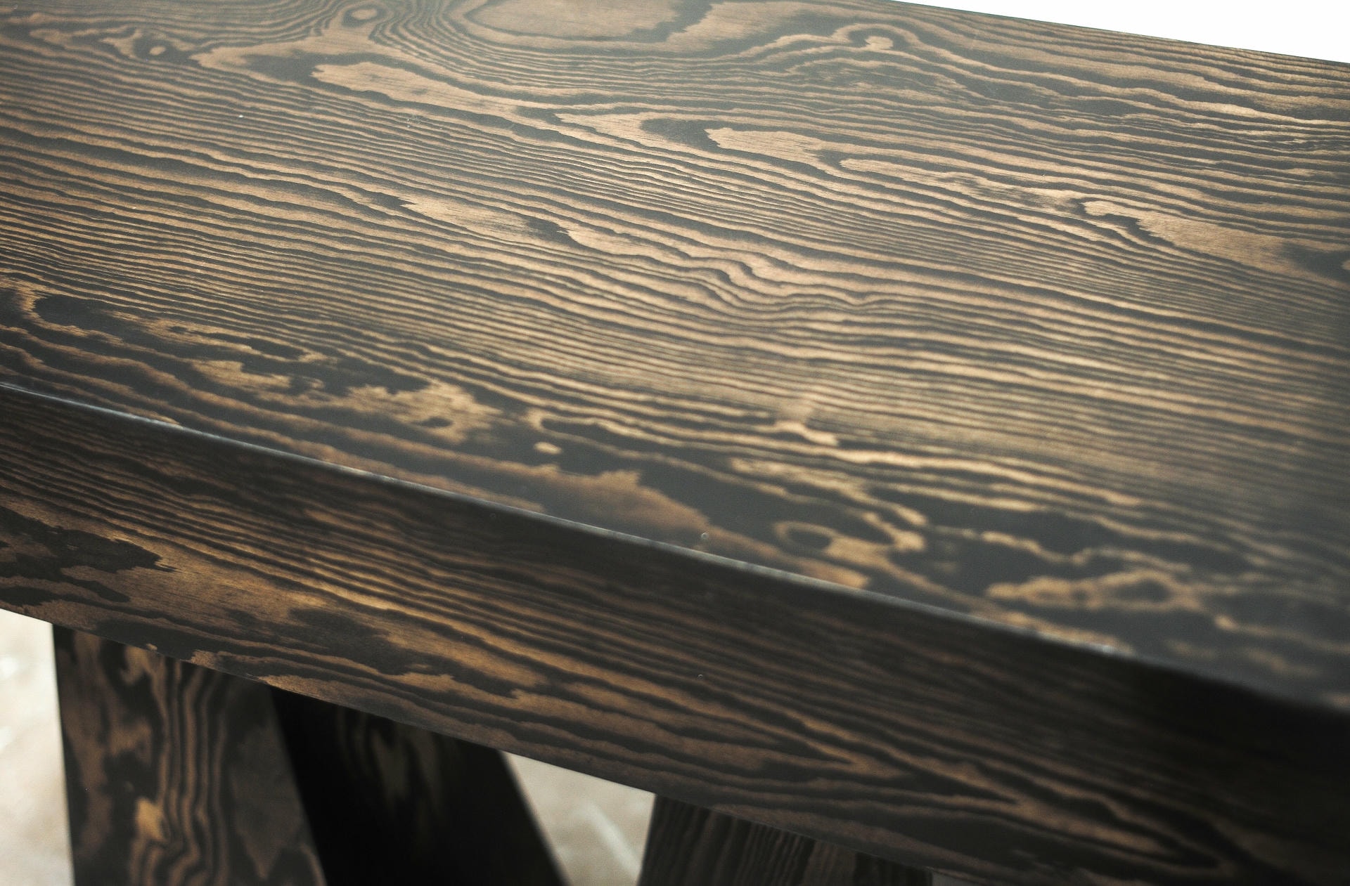 Limited Edition High Console Table by Lucas Tyra Morten with Trapezoidal Legs 3