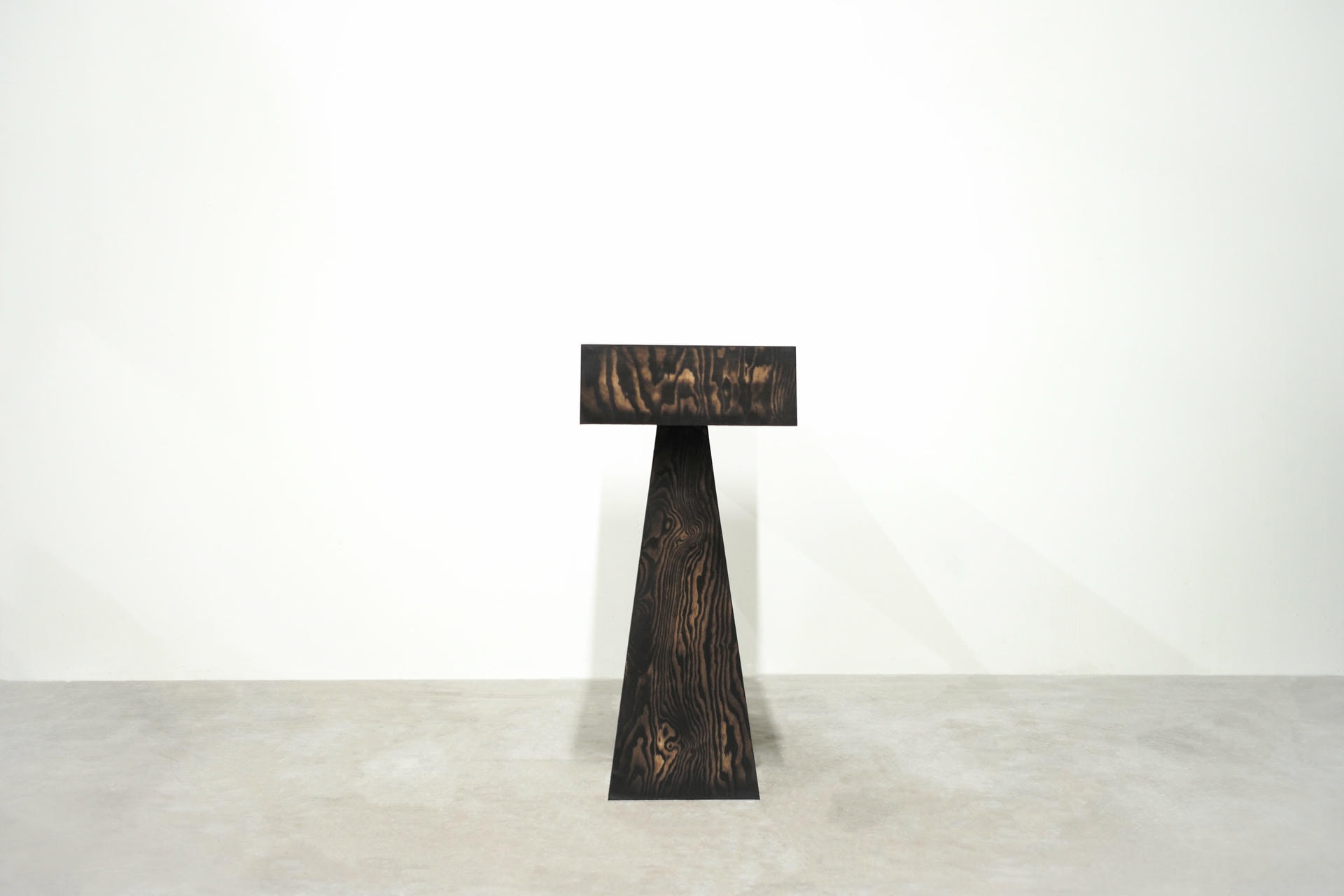 Limited Edition High Console Table by Lucas Tyra Morten with Trapezoidal Legs 5