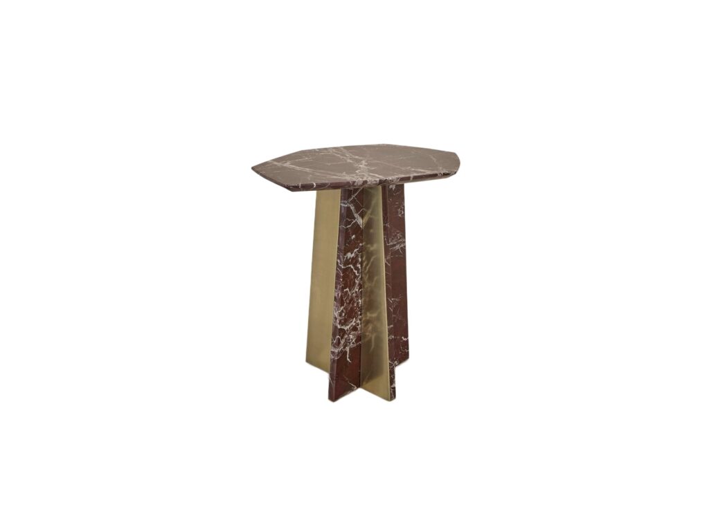 Medium Geometrik Marble Side Table by Atra Design 1