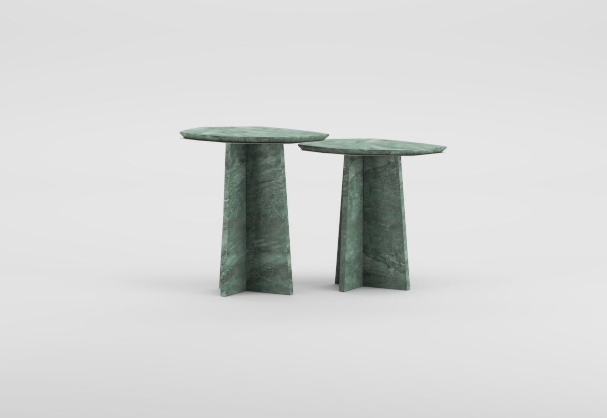 Medium Geometrik Marble Side Table by Atra Design 9