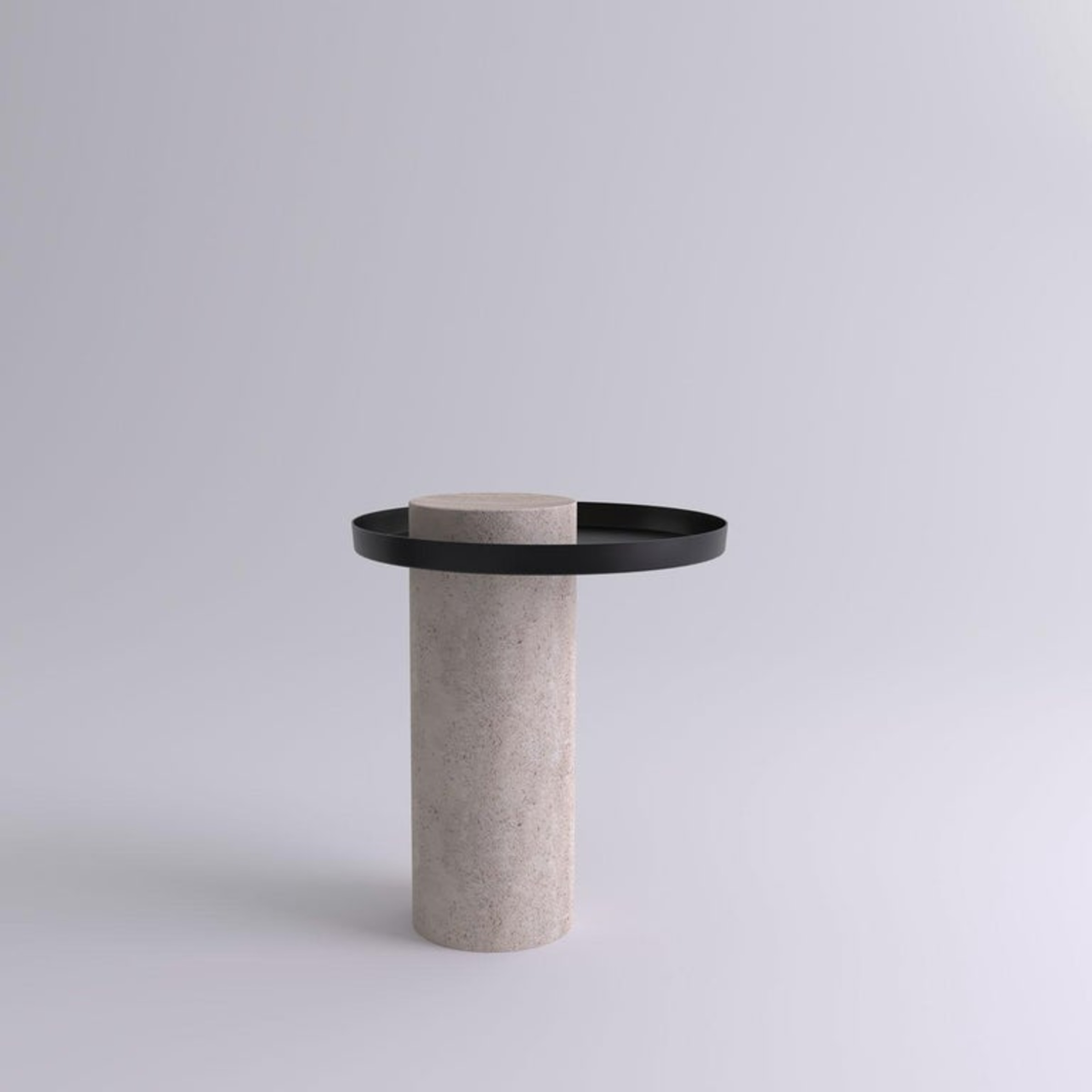 Medium Travertine Contemporary Guéridon, Sebastian Herkner 2