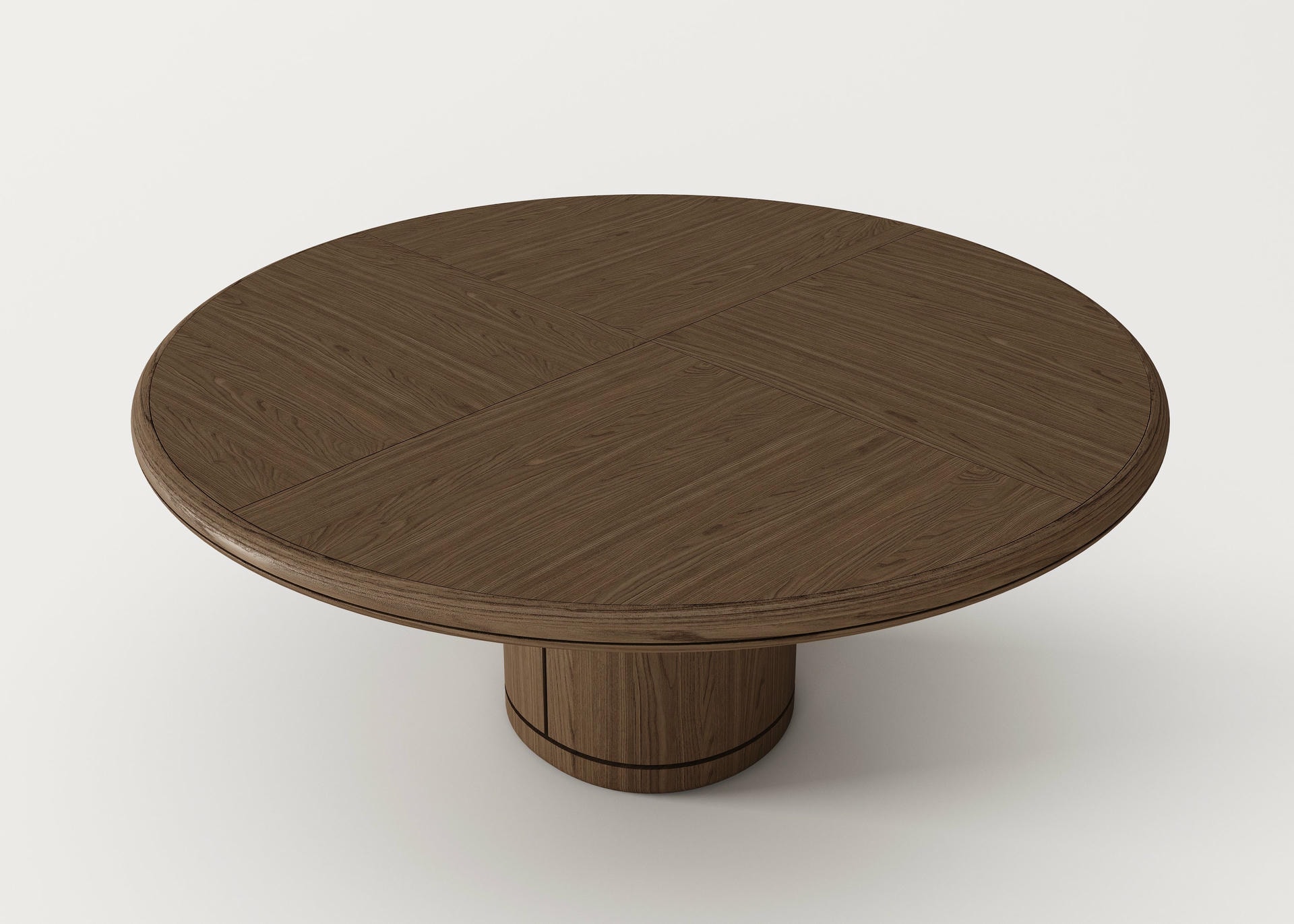 Moon Oak Round Table Signed by Buket Hoscan Bazman 3