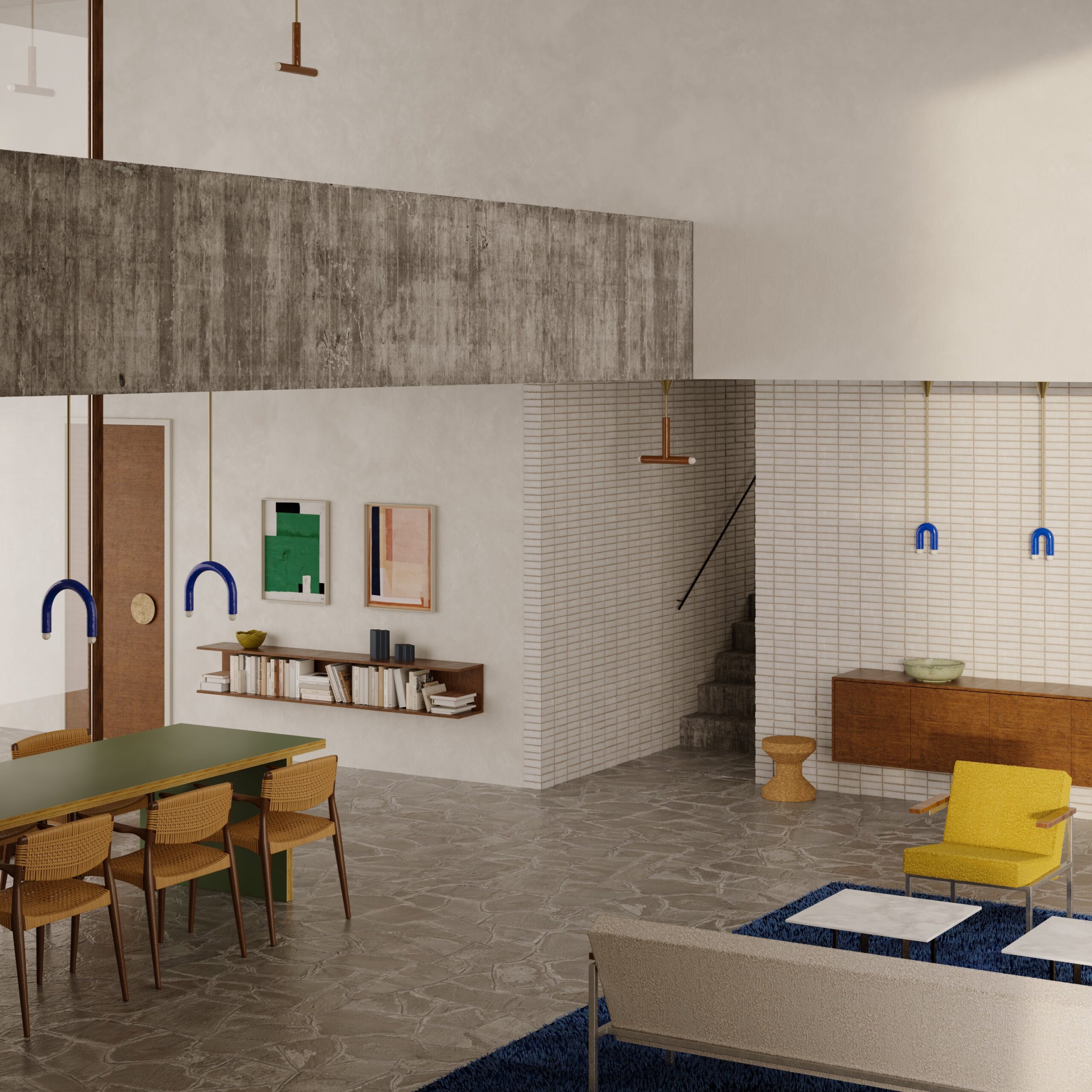 Navy TRN A1 Pendant Lamp by Pani Jurek 3