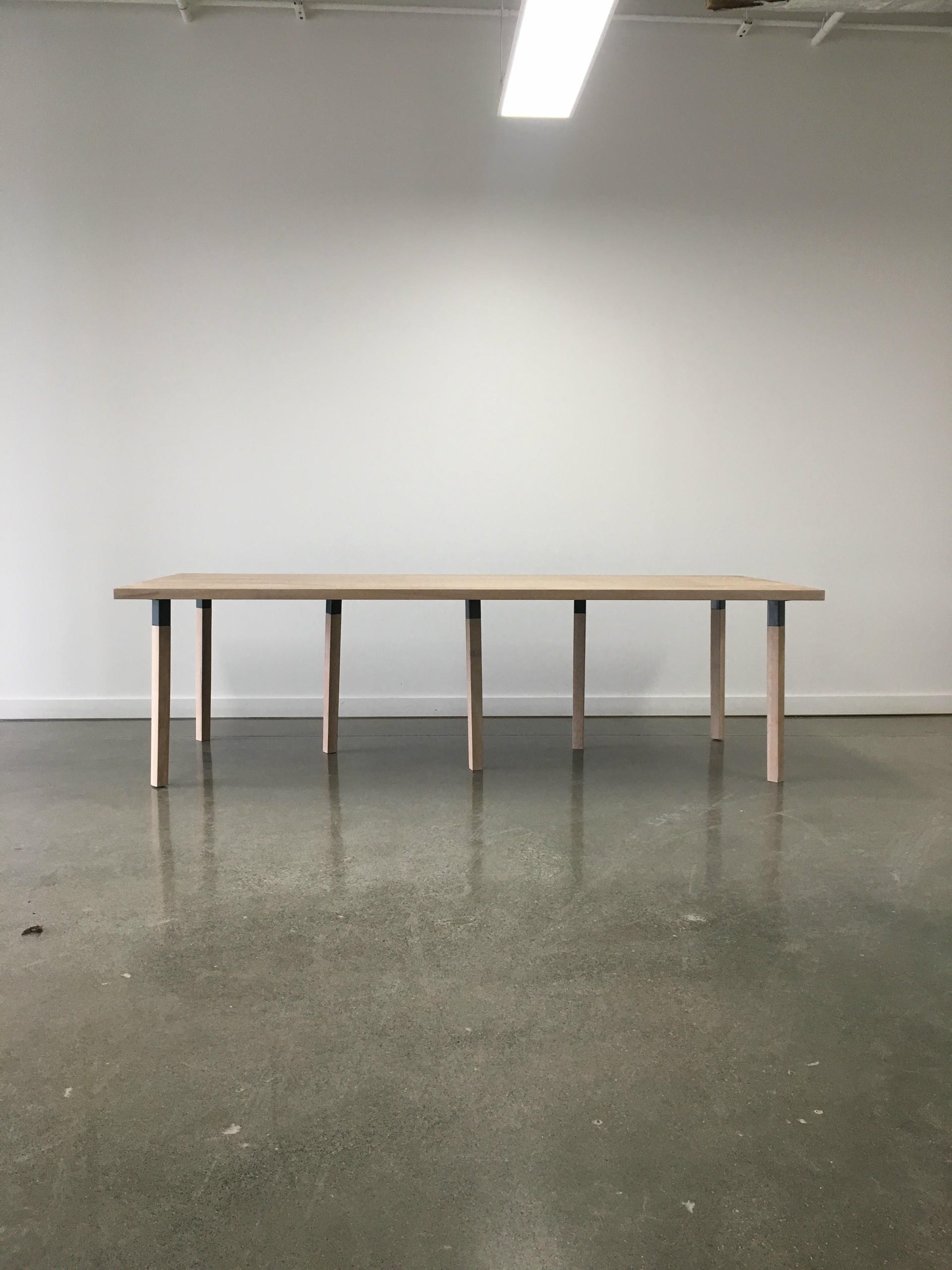 Oak Large Pier Dining Table by Hollis Morris 6