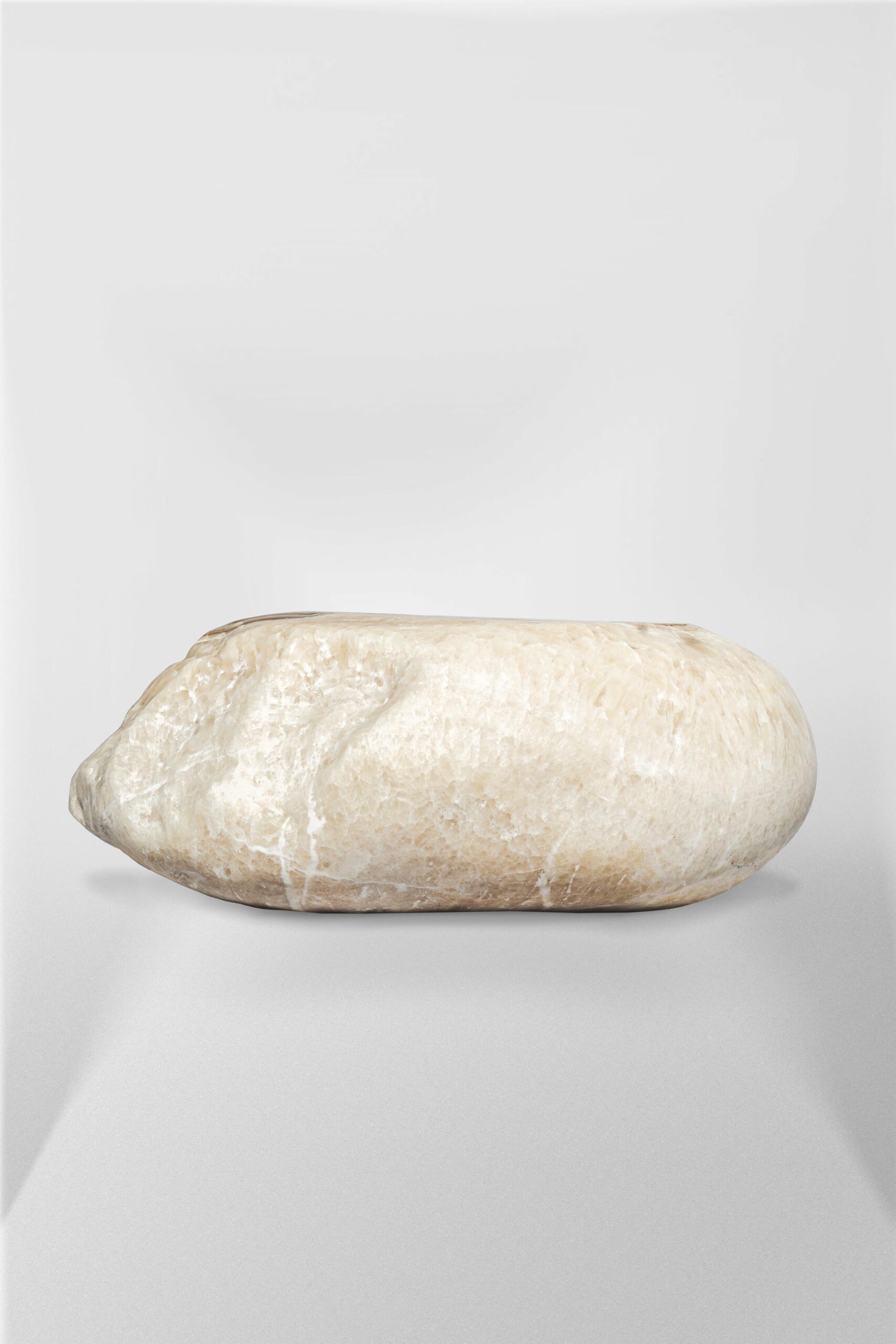 Organic Form Natural White Onyx Contemporary Coffee Table by Pierre De Valck 2