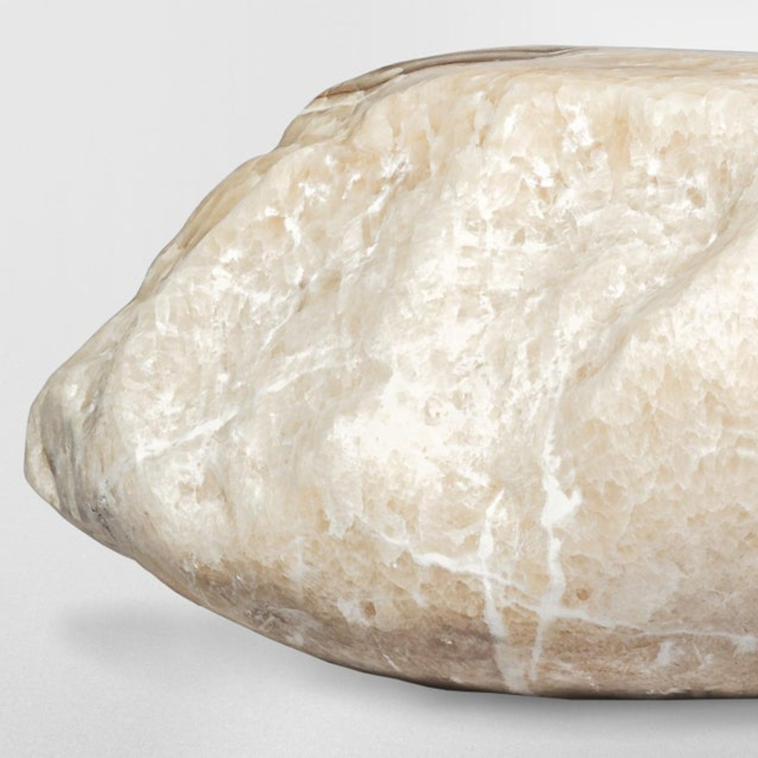 Organic Form Natural White Onyx Contemporary Coffee Table by Pierre De Valck2