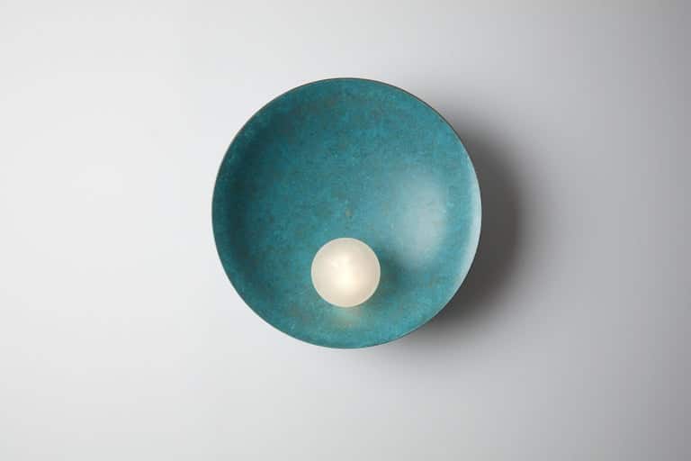 Oyster Wall Ceiling Mounted Verdigris by Carla Baz 9