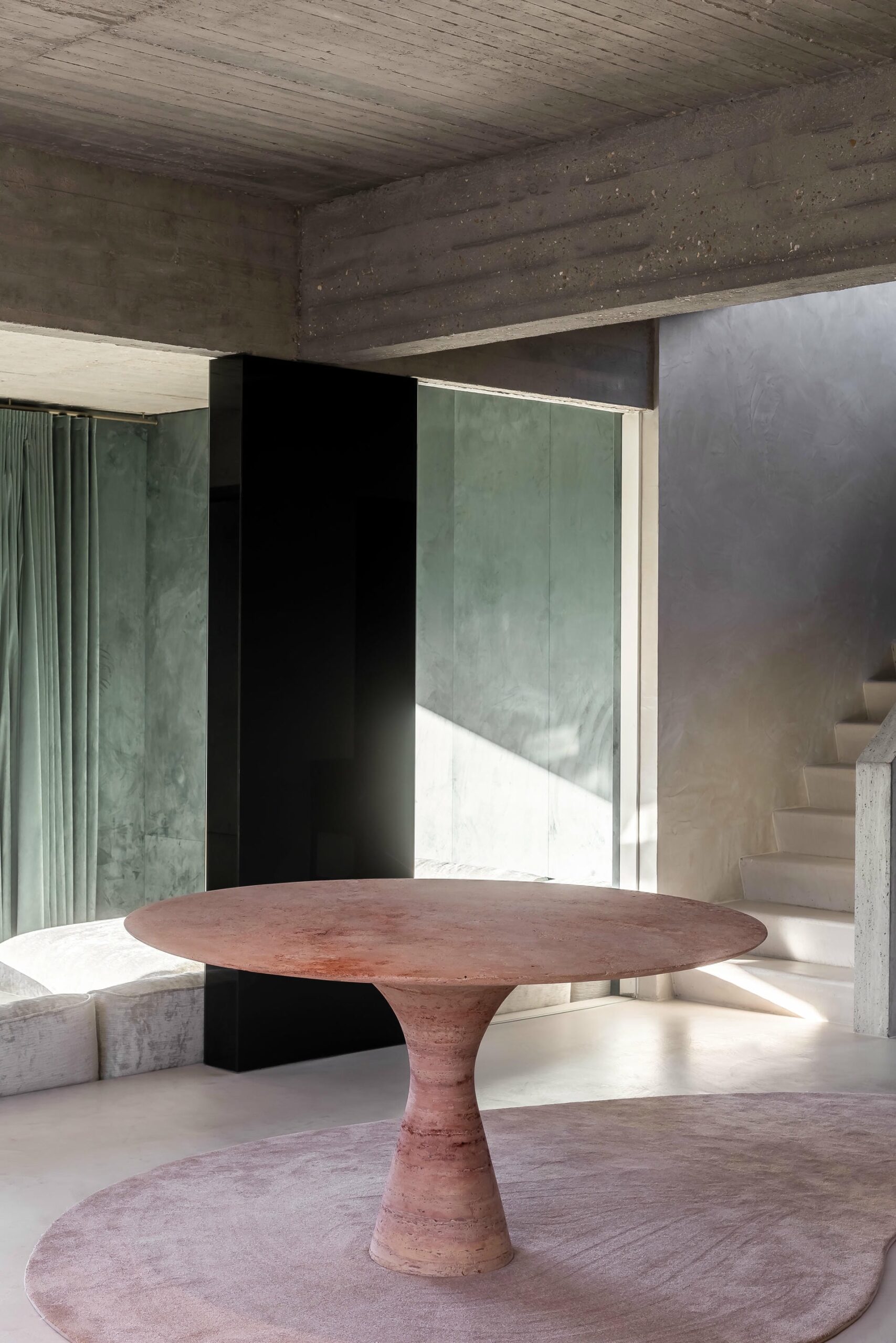 Picasso Green Refined Contemporary Marble Dining Table 16075 13