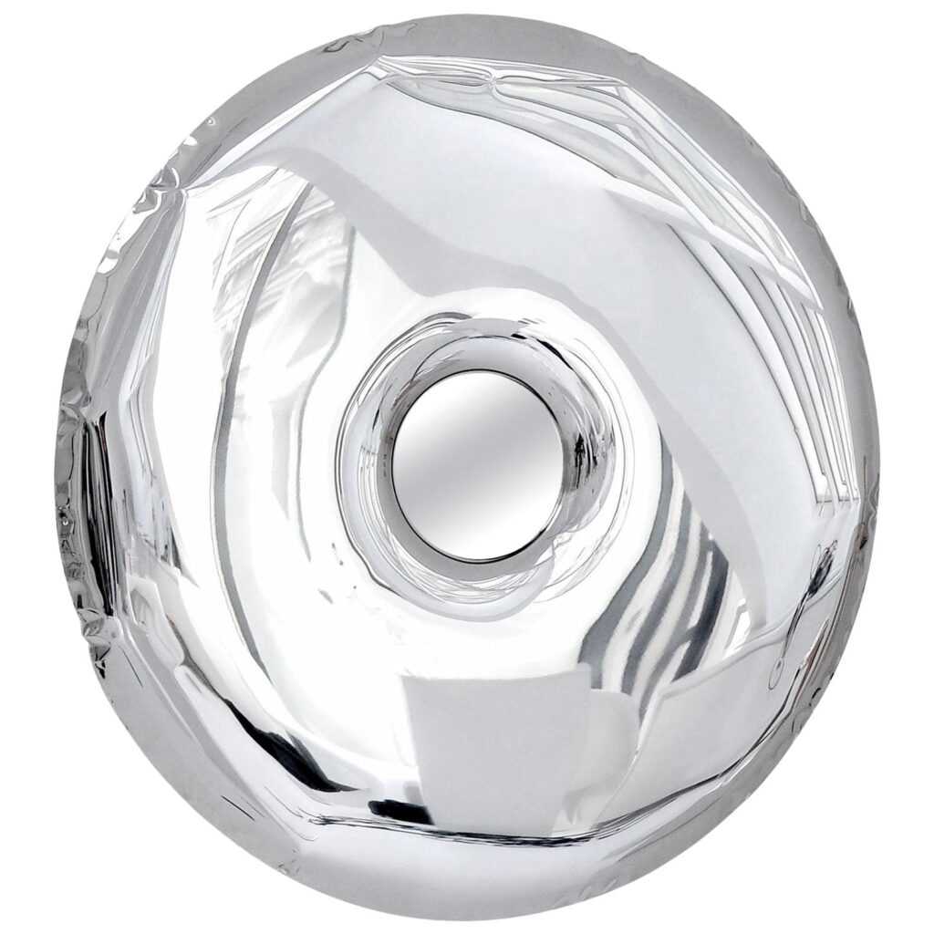 Rondo Original Decorative Wall Mirror in Stainless Steel Zieta 1
