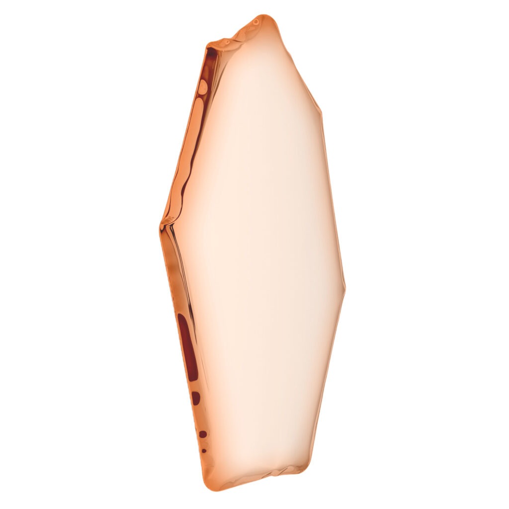 Rose Gold Tafla C4 Sculptural Wall Mirror by Zieta 1