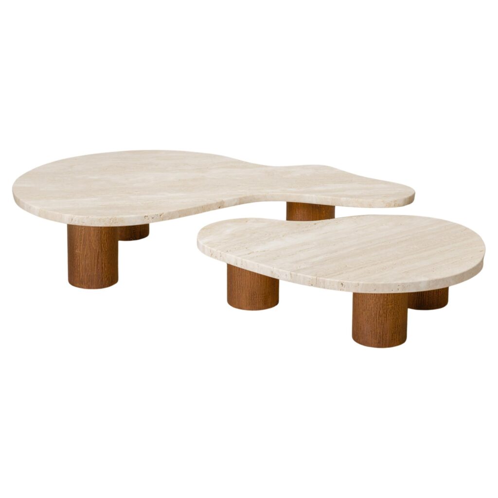 Set of 2 Andrea and Luca Coffee Table by Umberto Bellardi Ricci 1
