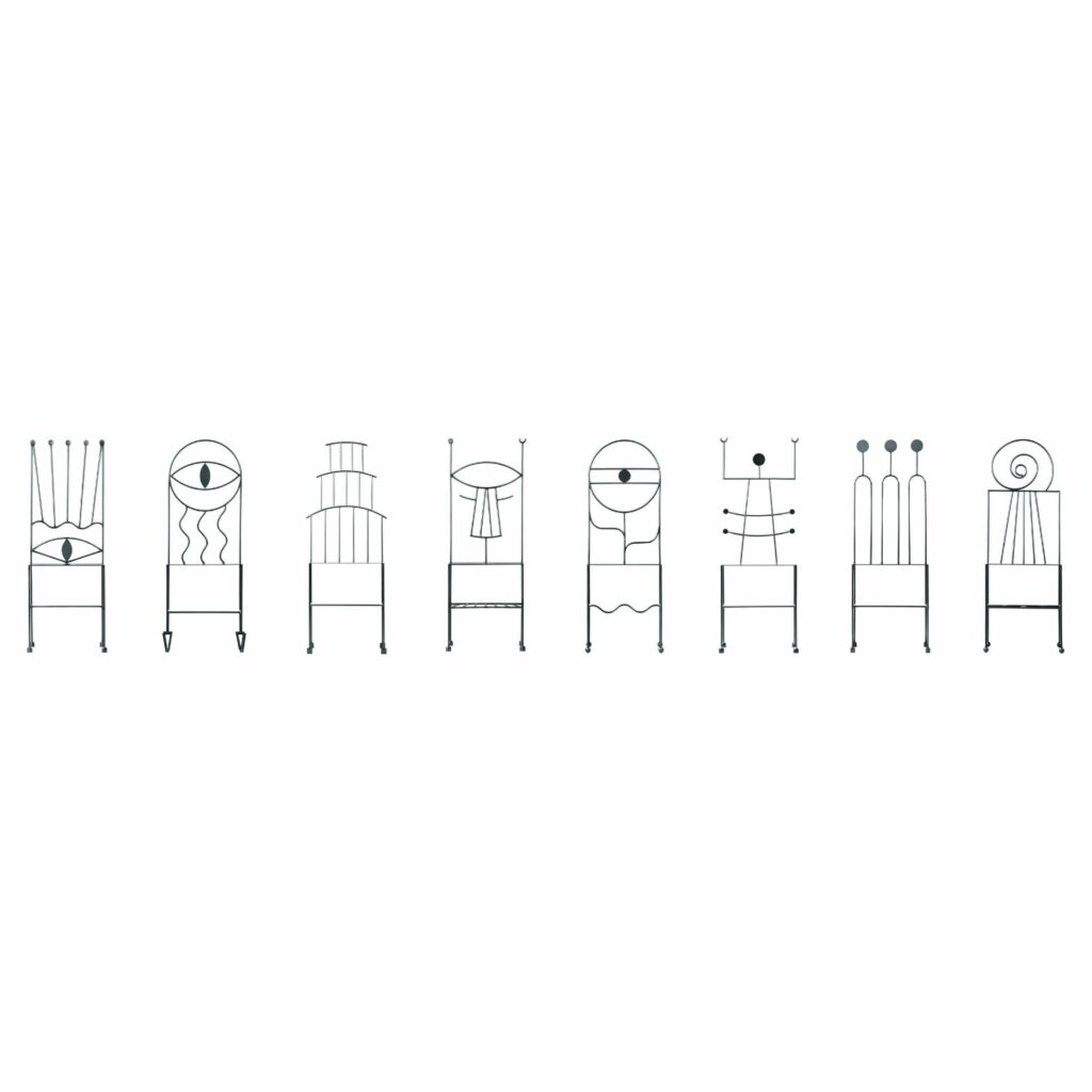 Set of 8 Collezione Surrealista Chairs by Qvinto Studio 1