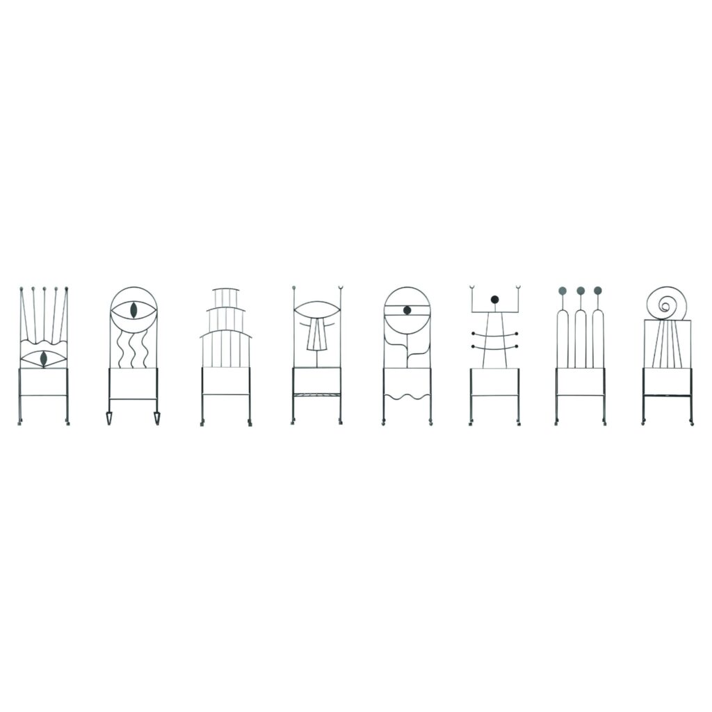 Set of 8 Collezione Surrealista Chairs by Qvinto Studio 1