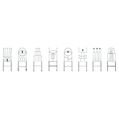 Set of 8 Collezione Surrealista Chairs by Qvinto Studio 1