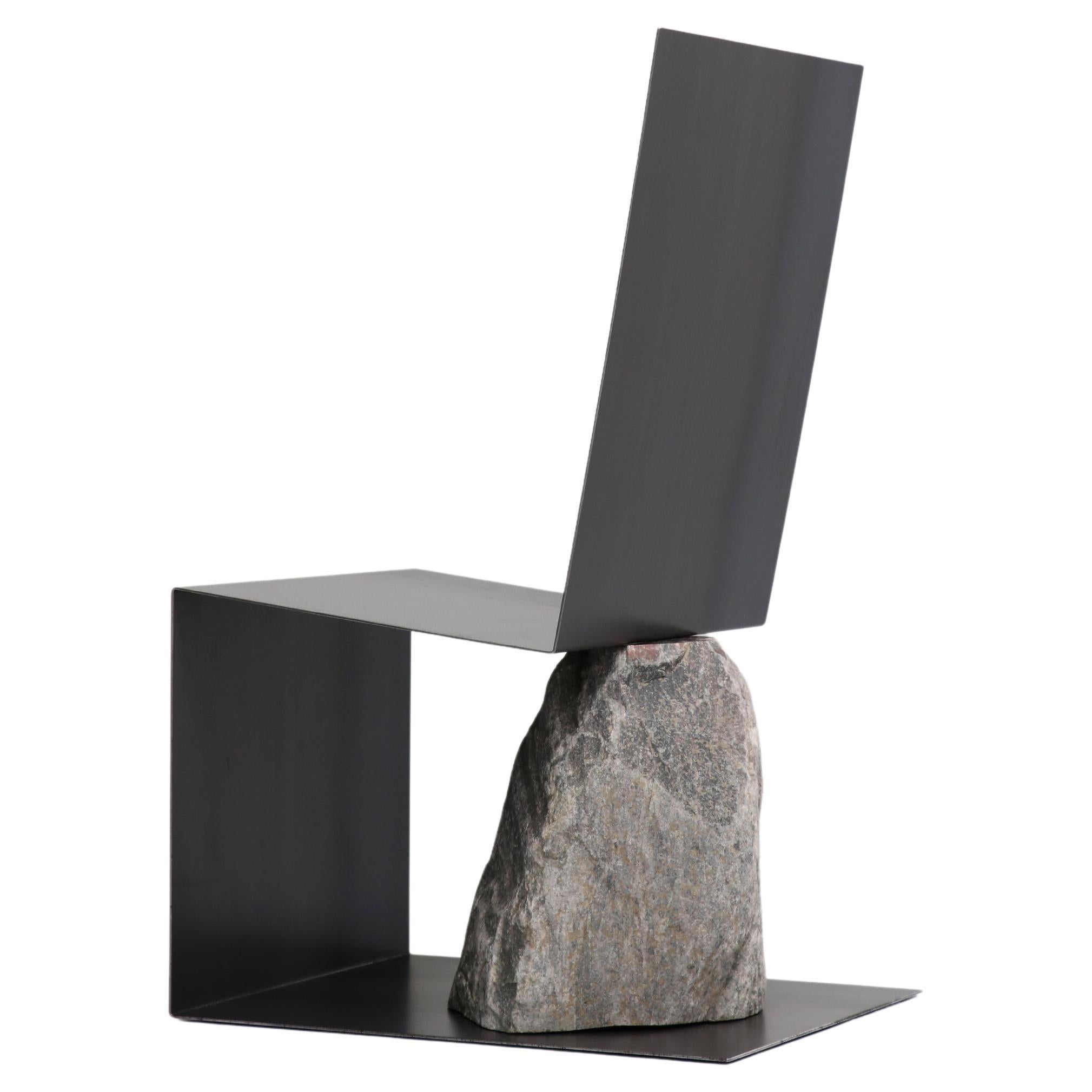 Steel and Stone Chair by Batten and Kamp 1