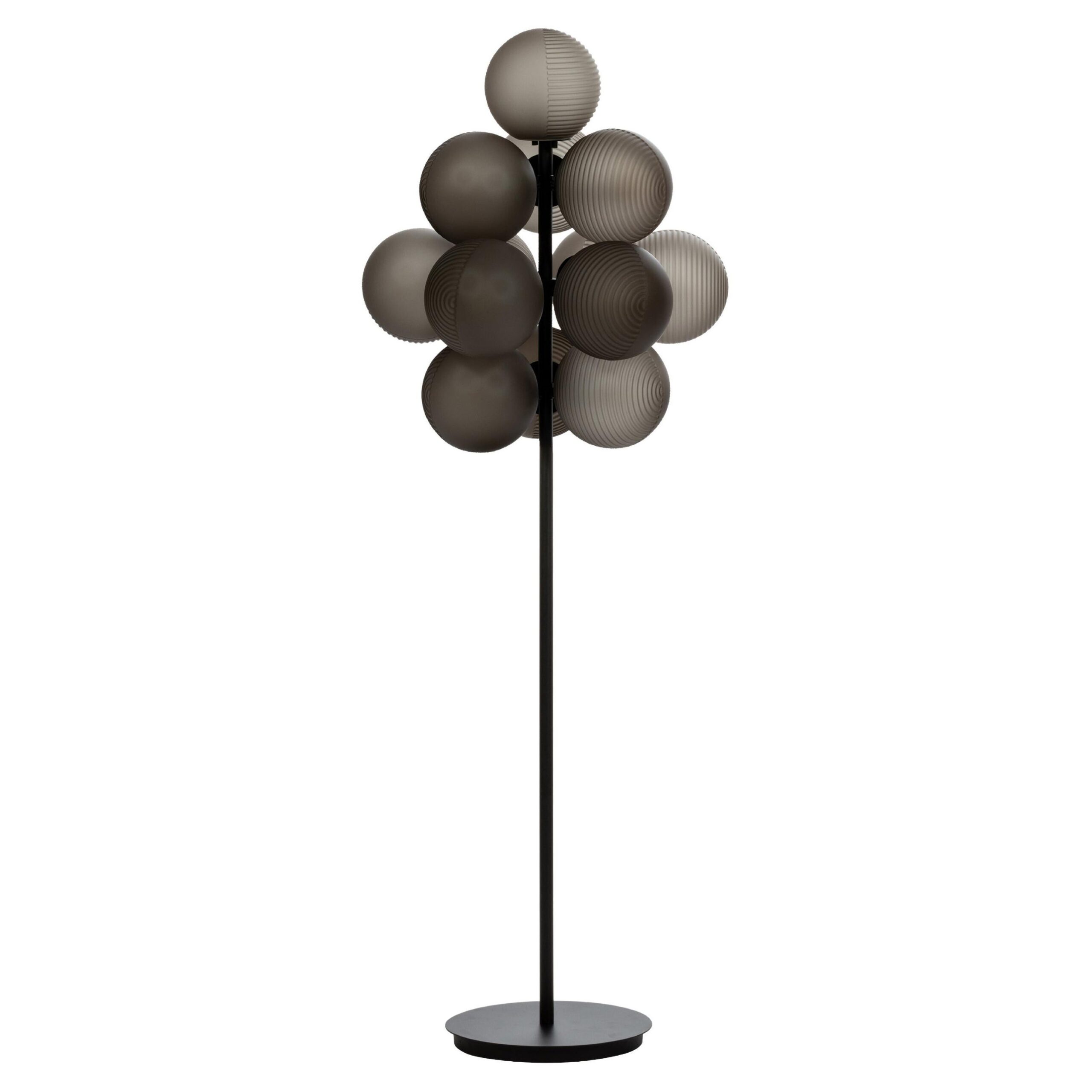 Stellar Grape Big Smoky Grey Acetato Black Floor Light by Pulpo 1