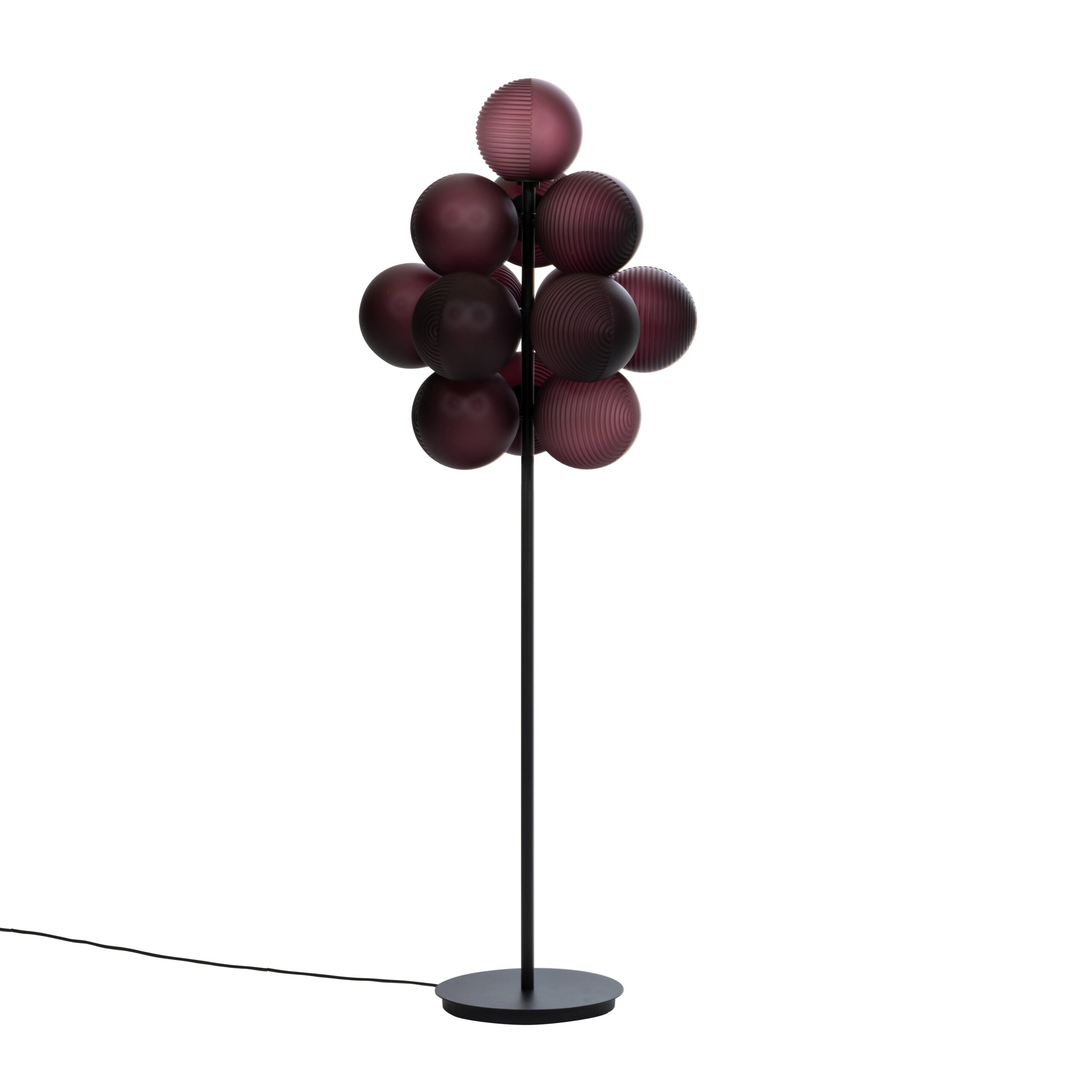 Stellar Grape Big Smoky Grey Acetato Black Floor Light by Pulpo 3