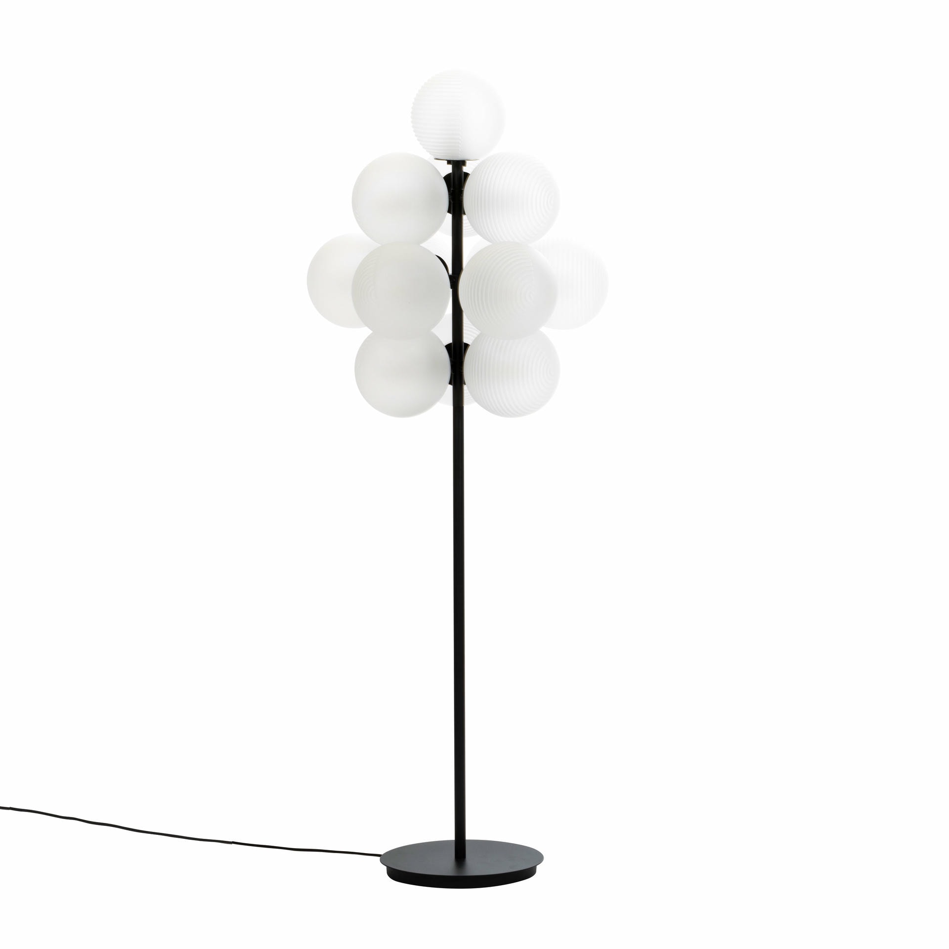 Stellar Grape Big Smoky Grey Acetato Black Floor Light by Pulpo 5