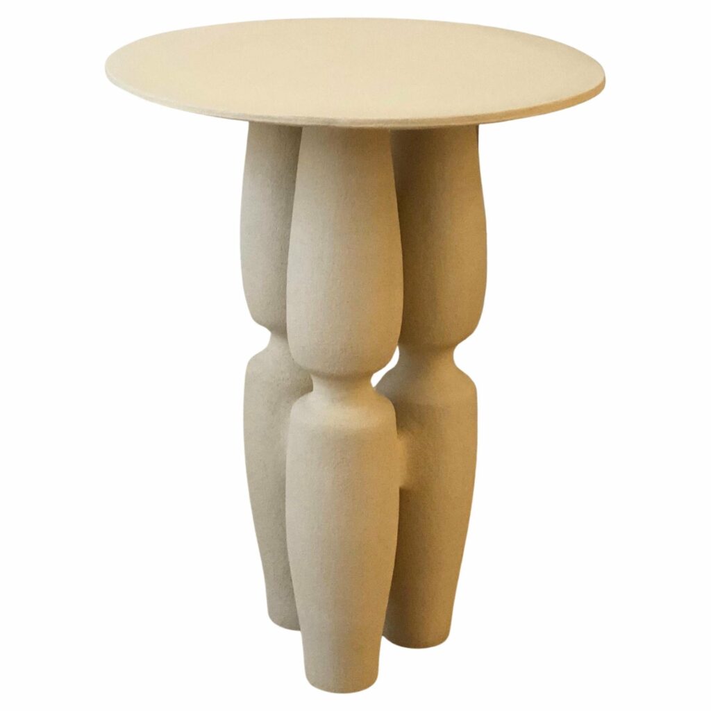 Stoneware Side Table by Sophie Vaidie