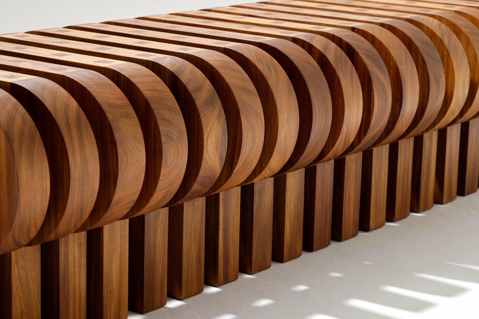 Tamga Afromosia Bench by Tolga Sencer 6
