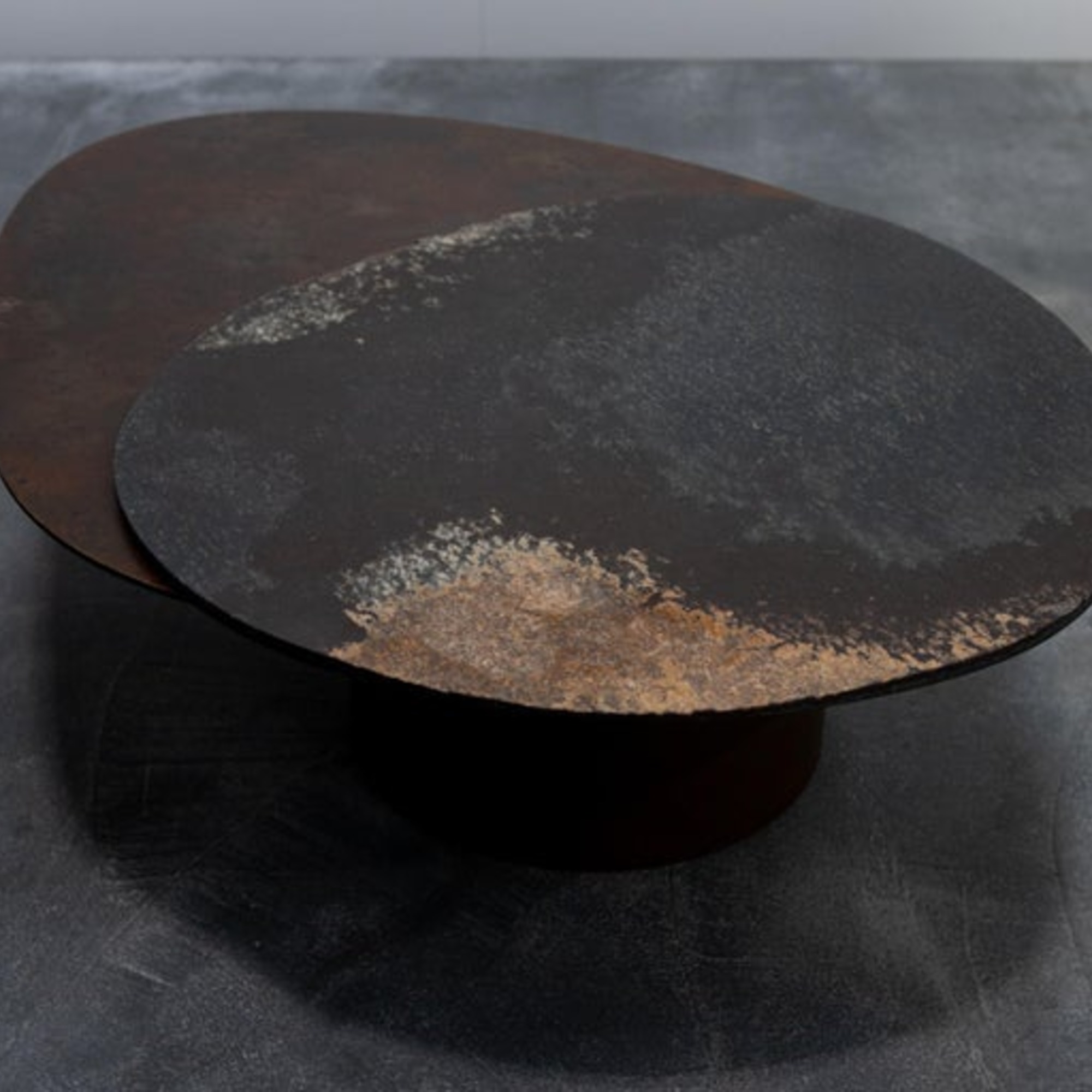 Unique Kon Pac Low Table, Daté Kan Stone Sculptural Design by Okurayama 2
