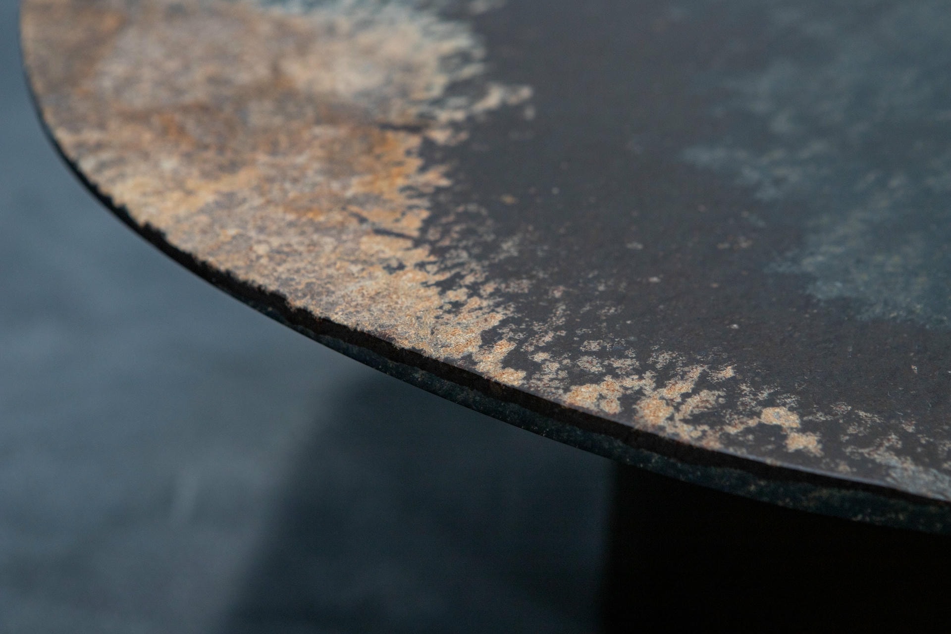 Unique Kon Pac Low Table Date Kan Stone Sculptural Design by Okurayama 4