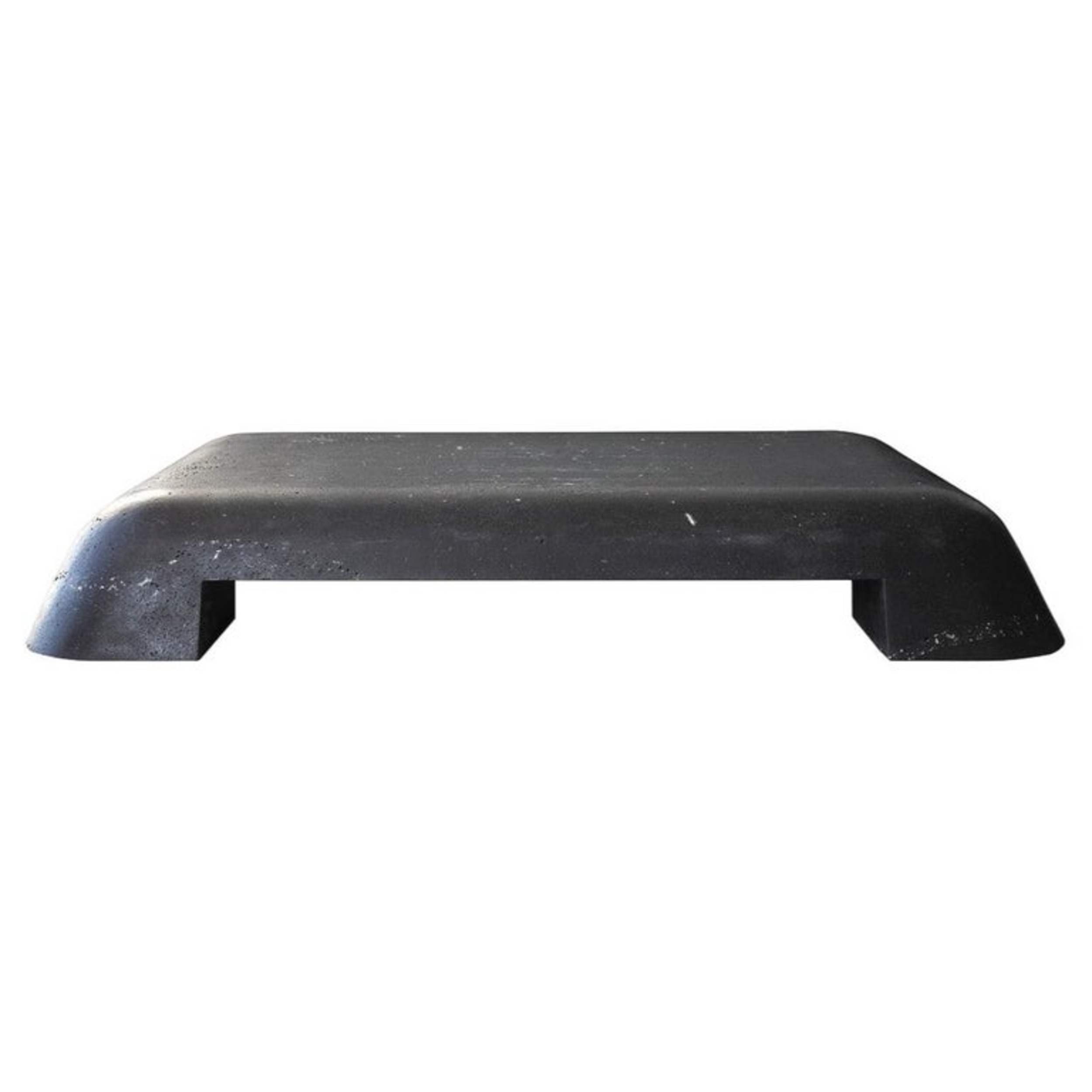 Unique Minimalist Black Slab Stone Coffee Table Table by Lucas Tyra Morten1