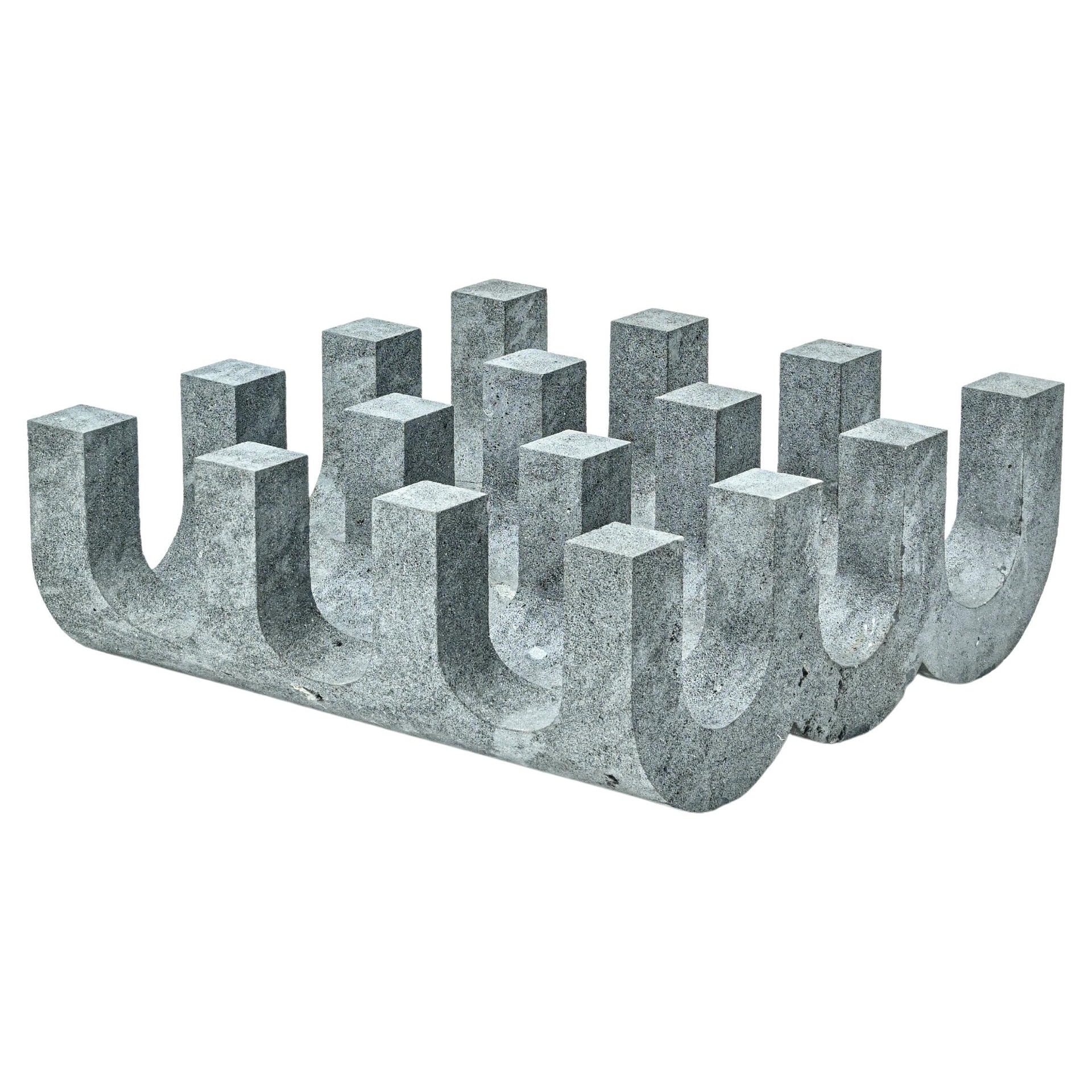 Unique Monolithic Sculpture KETL XL Coffee Table in Volcanic Rock by Mesawa 1