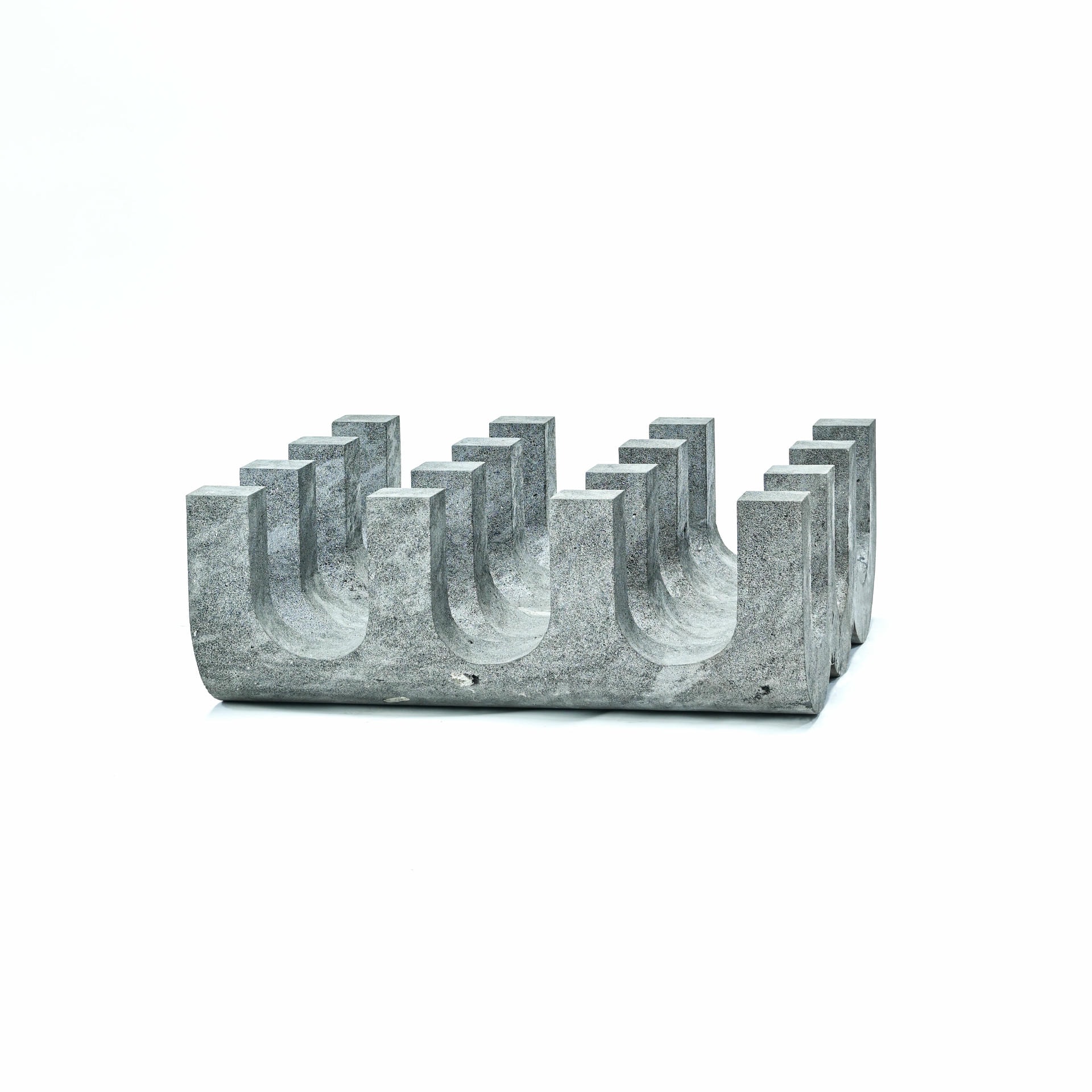 Unique Monolithic Sculpture KETL XL Coffee Table in Volcanic Rock by Mesawa 11