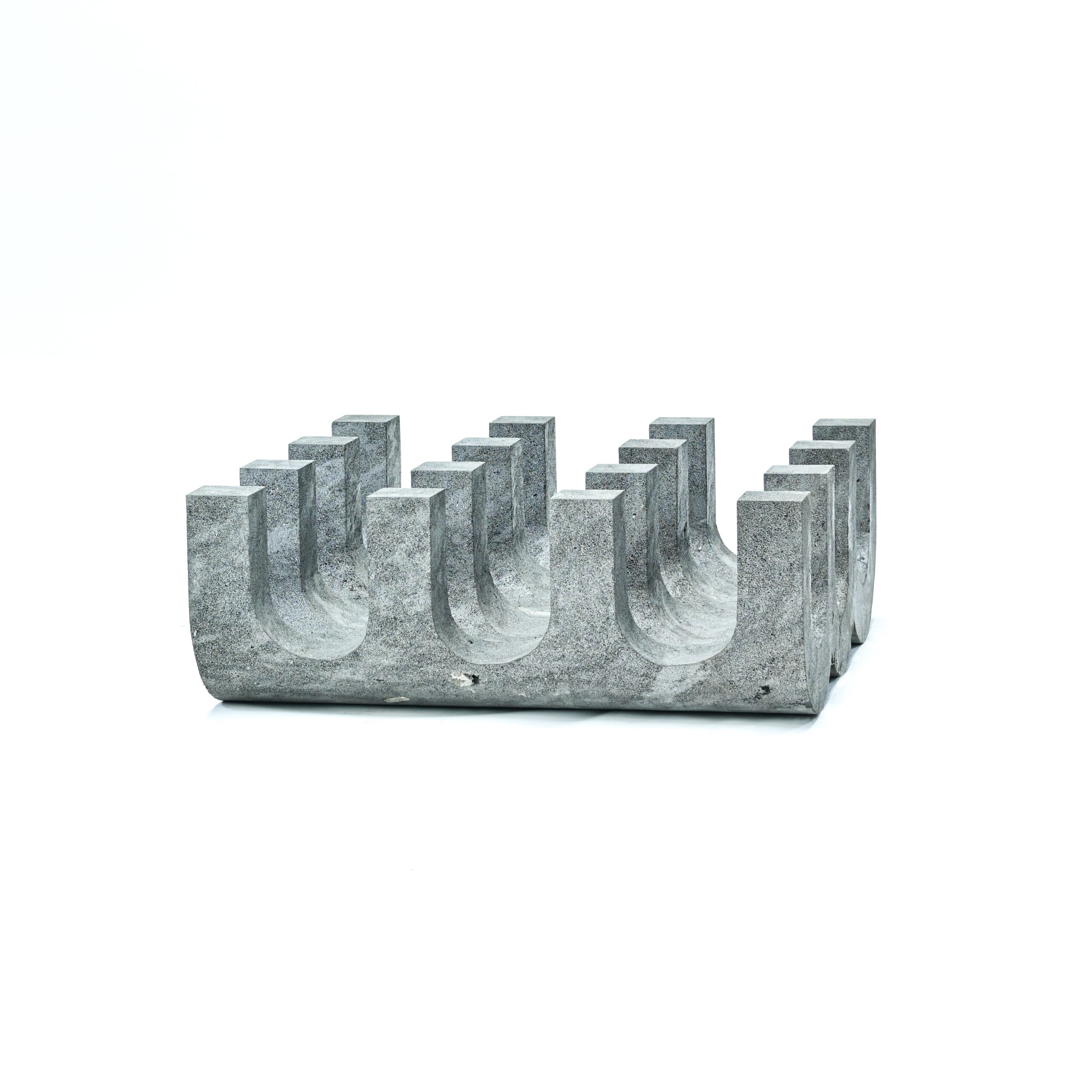 Unique Monolithic Sculpture KETL XL Coffee Table in Volcanic Rock by Mesawa 11