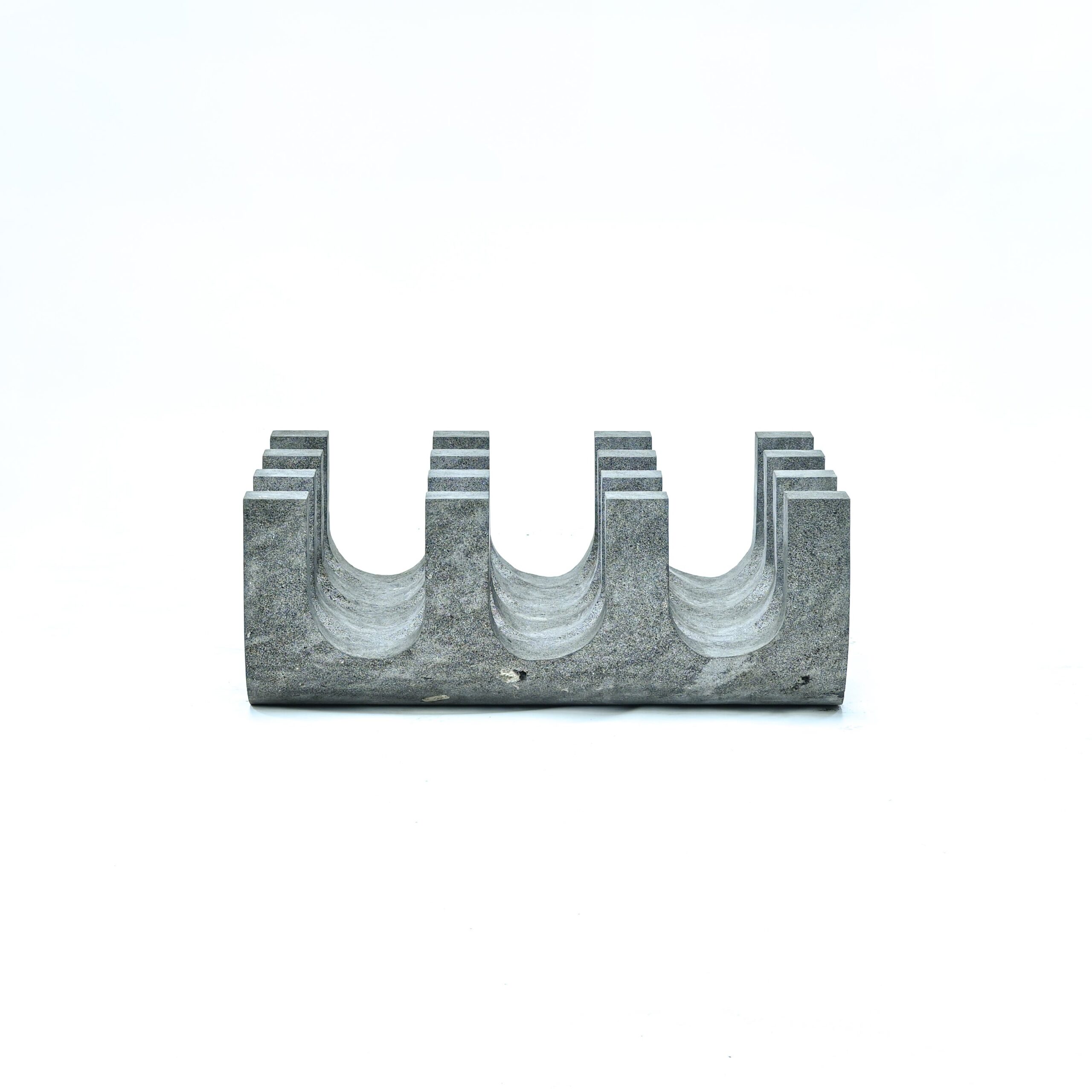 Unique Monolithic Sculpture KETL XL Coffee Table in Volcanic Rock by Mesawa 12