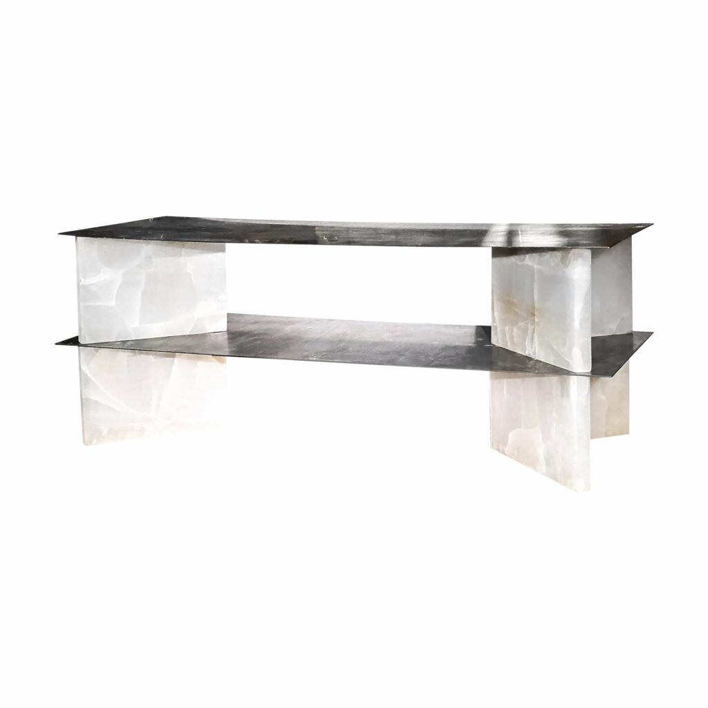 White Onyx Low Console by Studiopepe 1