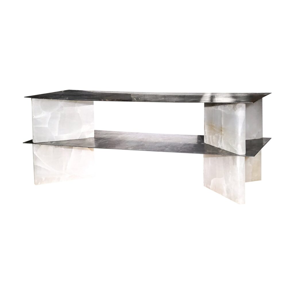 White Onyx Low Console by Studiopepe 1