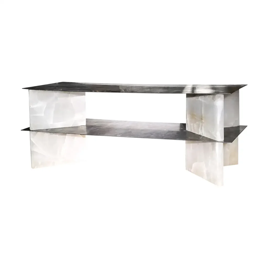White Onyx Low Console by Studiopepe 1