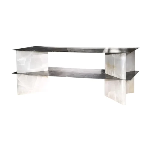 White Onyx Low Console by Studiopepe 1