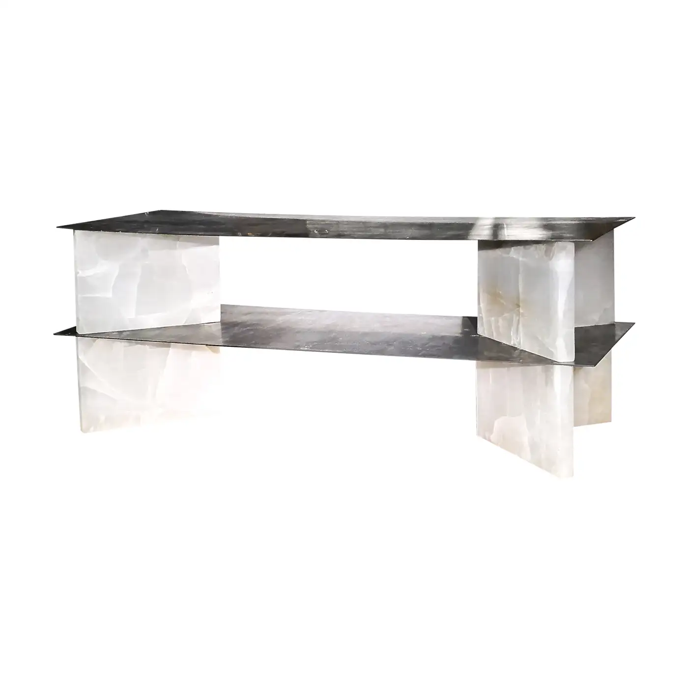 White Onyx Low Console by Studiopepe 1