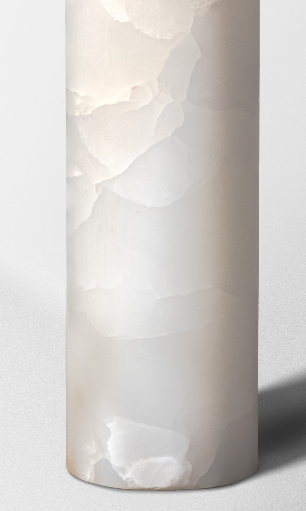 White Onyx Monolith Sculpted Floor Lamp by Paul Matter 4