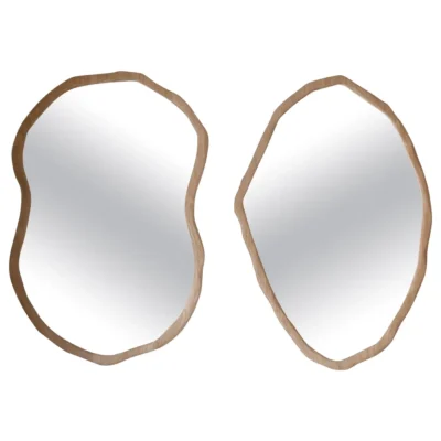 Set of 2 Handcrafted Maxi Rencontre Mirror by Alice Lahana Studio