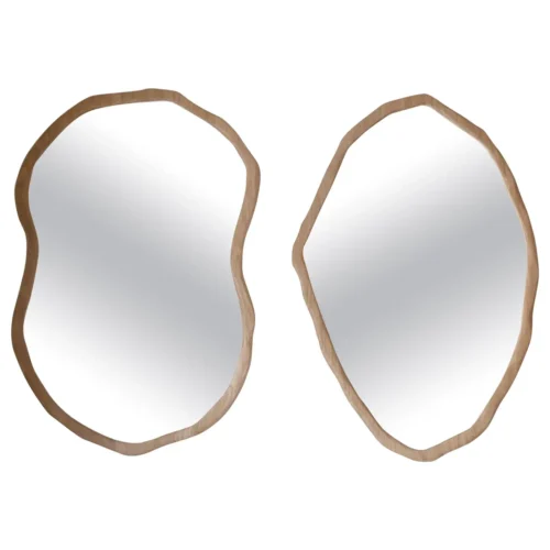 Set of 2 Handcrafted Maxi Recontre Mirror by Alice Lahana Studio 1