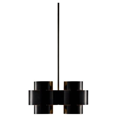 Burnt Brass Plus Four Chandelier by Paul Matter