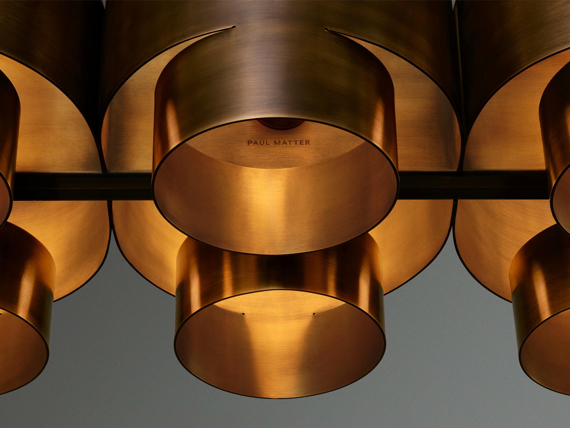 Aged Brass Plus Ten Chandelier by Paul Matter 5