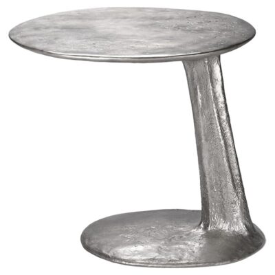 Silver Cast Brass Lava Large Side Table by Atelier V&F
