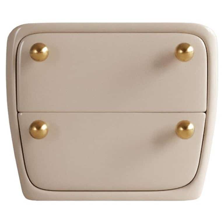 Beige Memory Bedside Table by Plyus Design 1