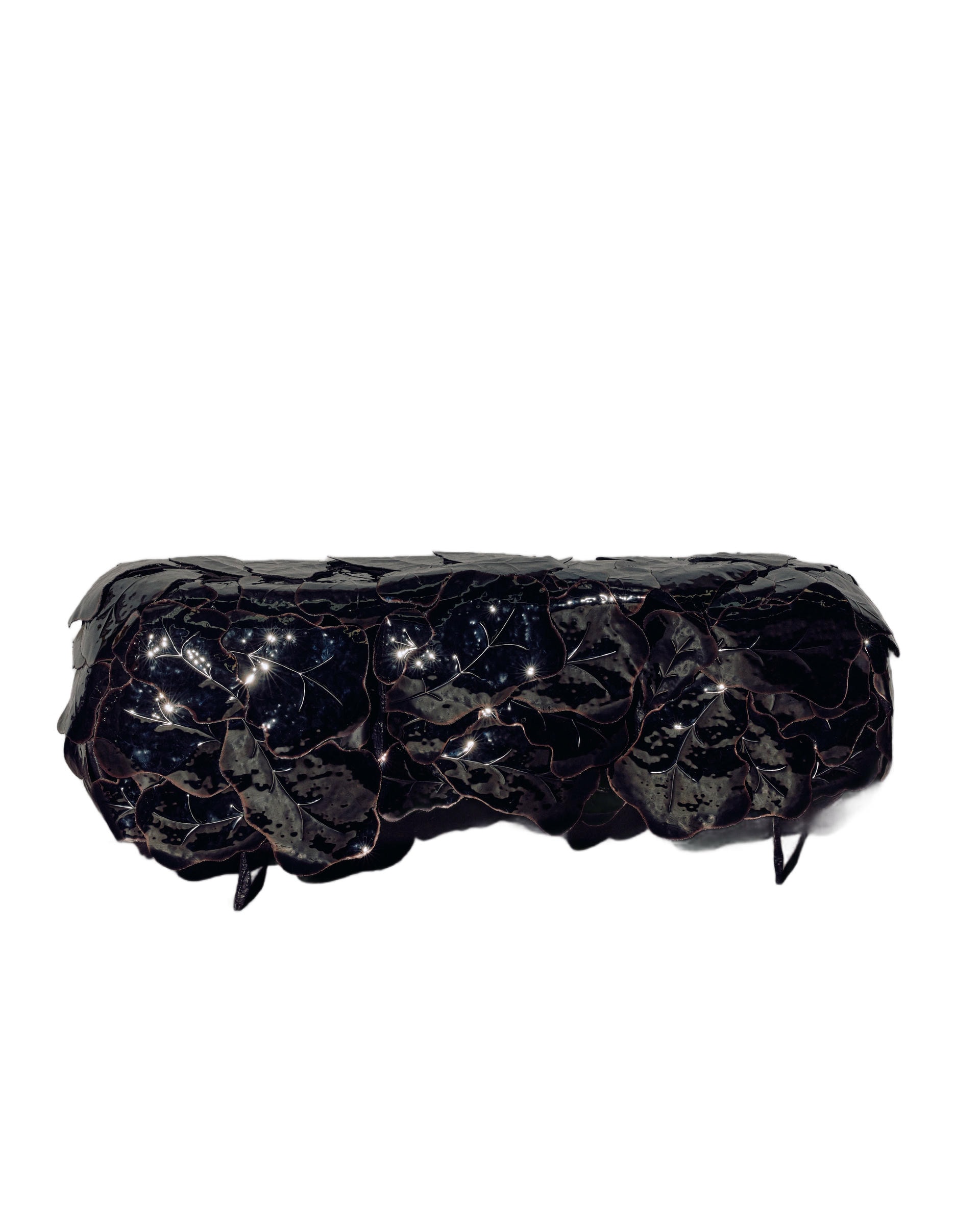 Black Irregular Stainless Steel Post Modern Sideboard By Michael Gittings 1