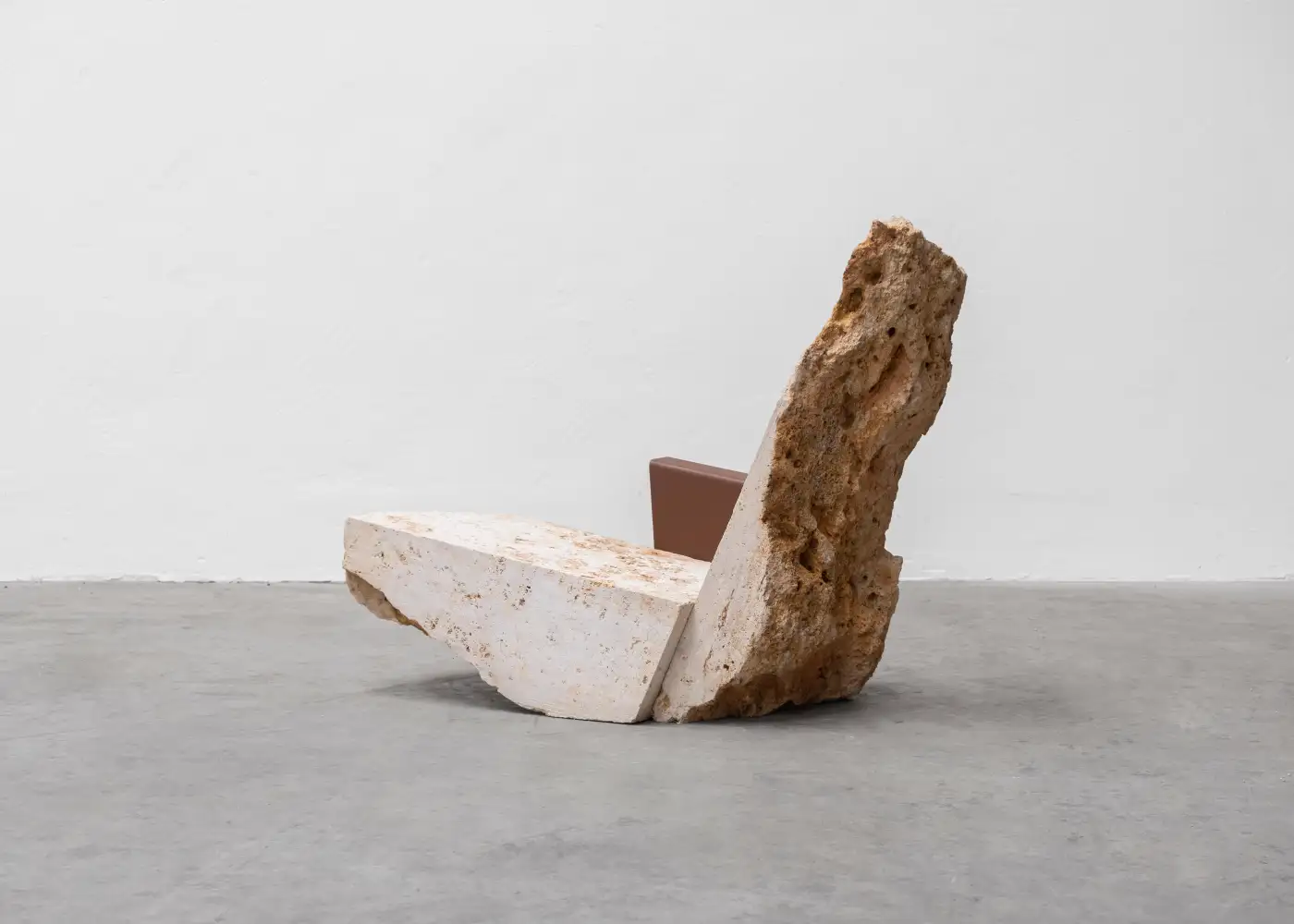 Contemporary Powder coated Steel Stone Lounge Chair by Frédéric Saulou 11