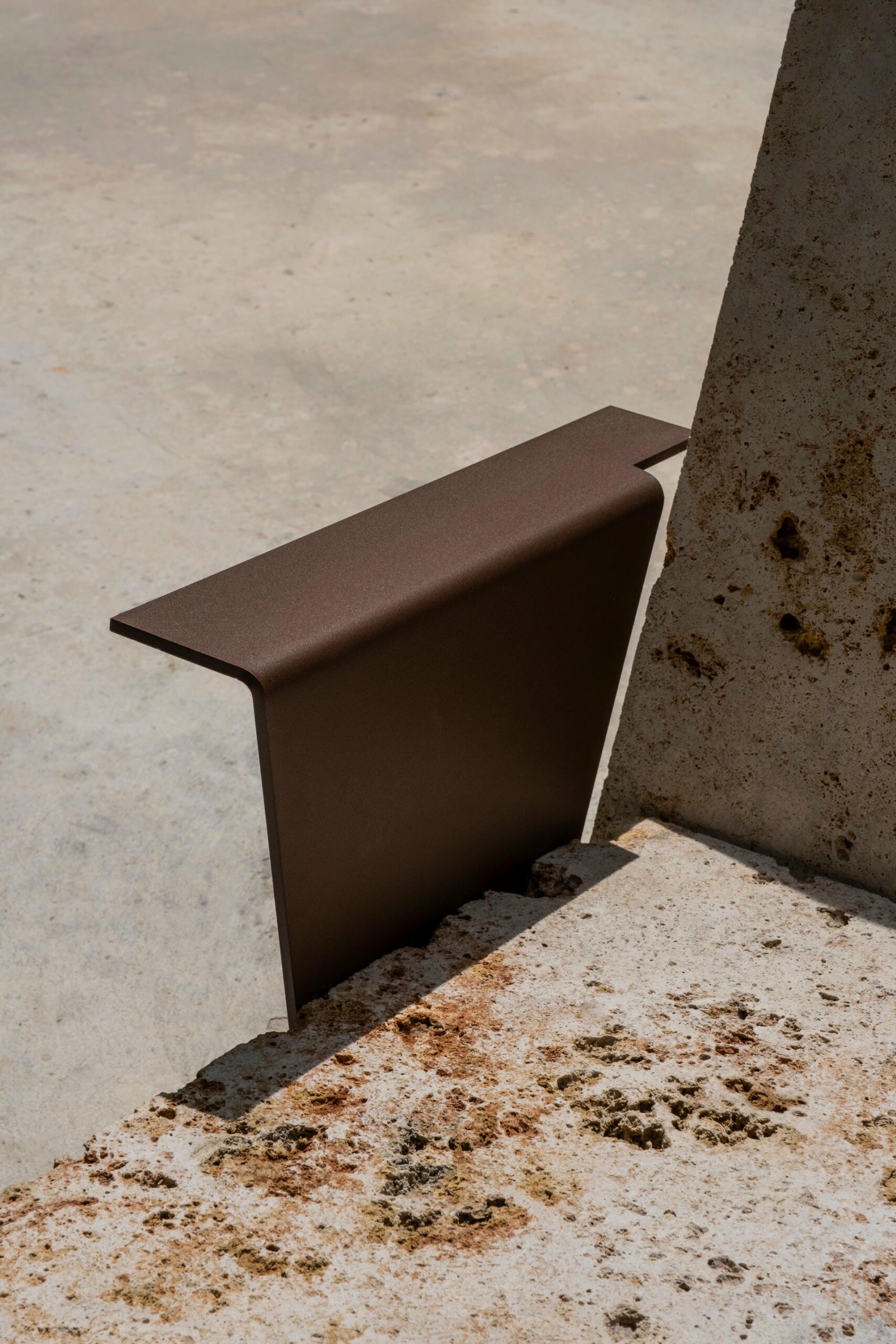 Contemporary Powder coated Steel Stone Lounge Chair by Frederic Saulou 3