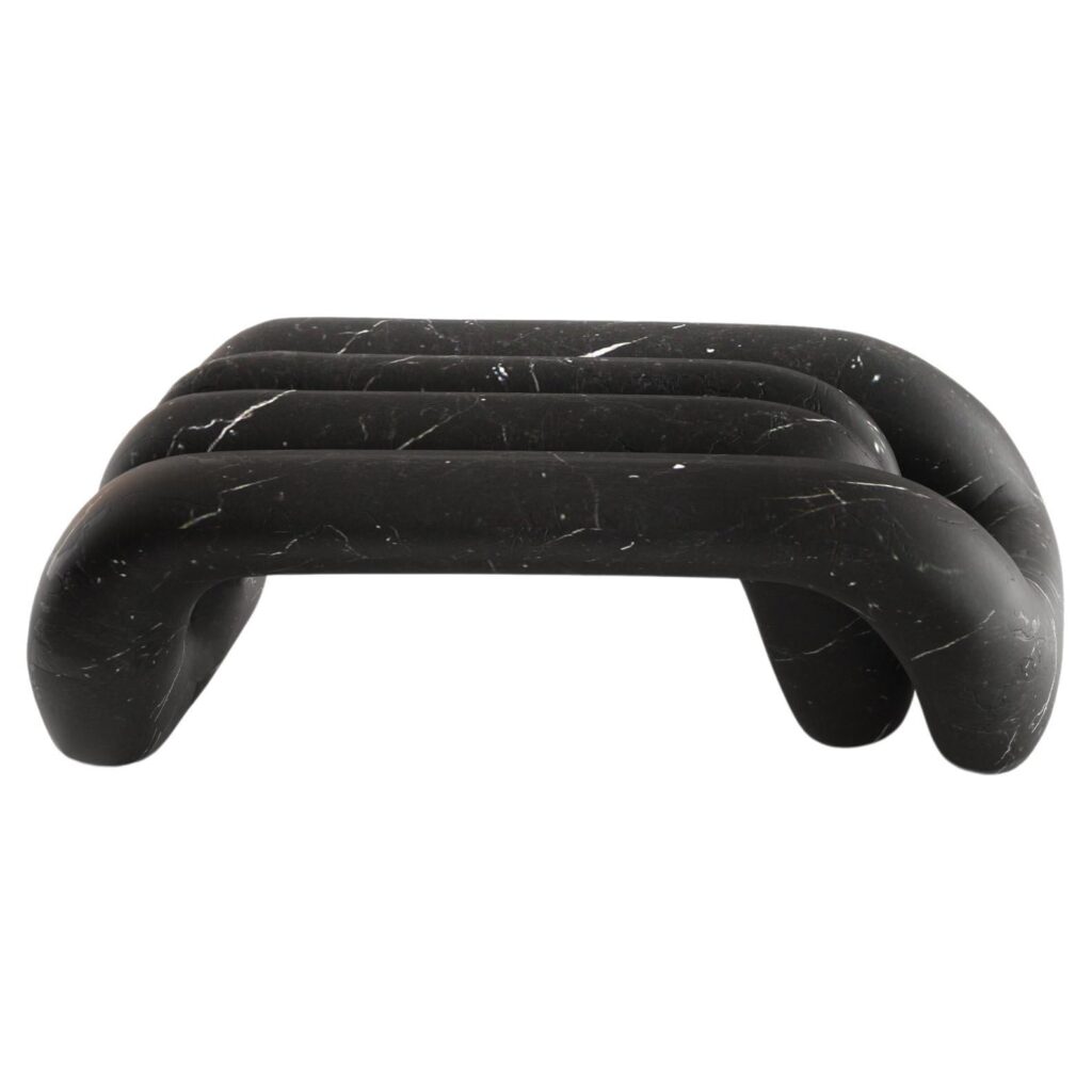 Enigma Marble Coffee Table by Alter Ego Studio Nero Marquina Italy 1