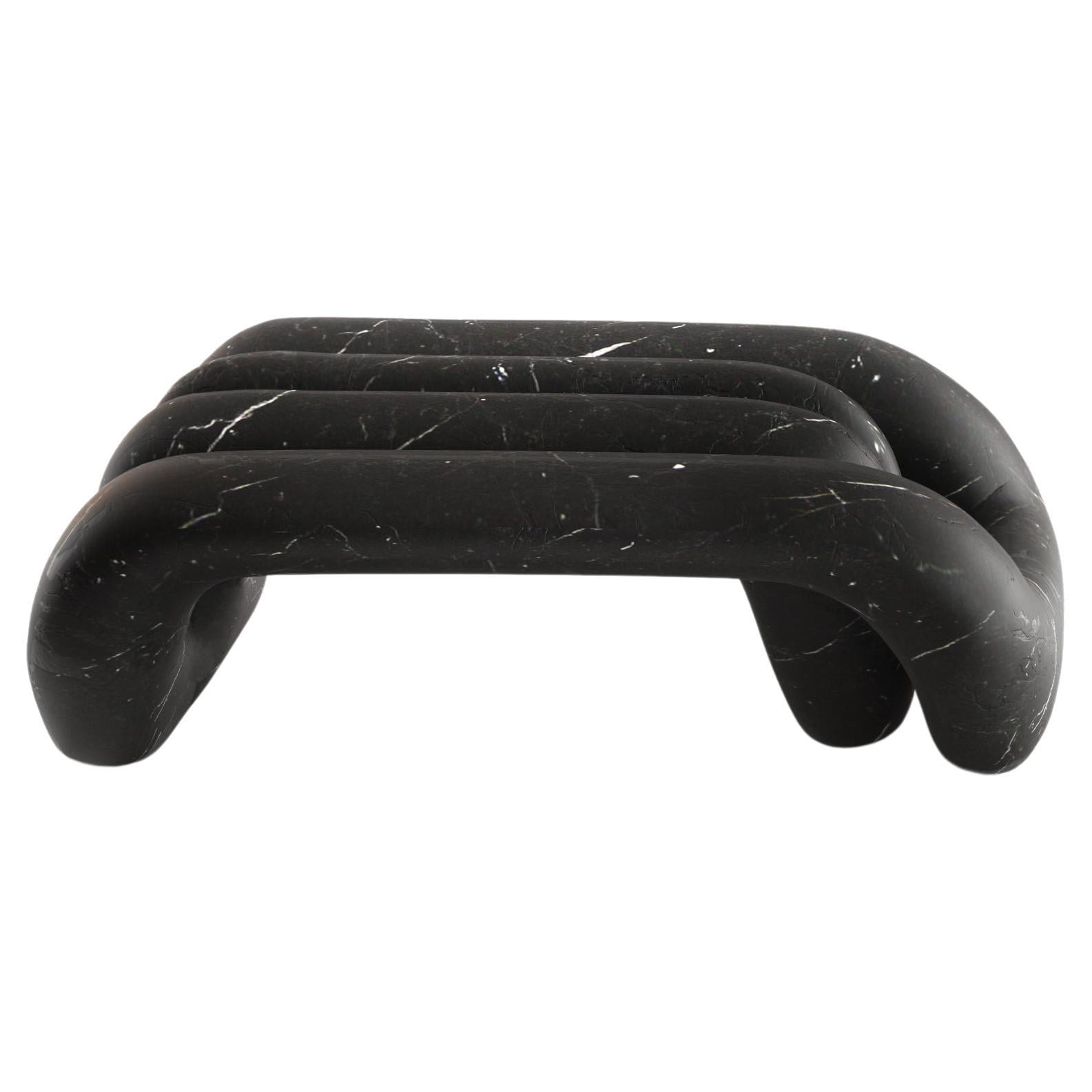 Enigma Marble Coffee Table by Alter Ego Studio Nero Marquina Italy 1